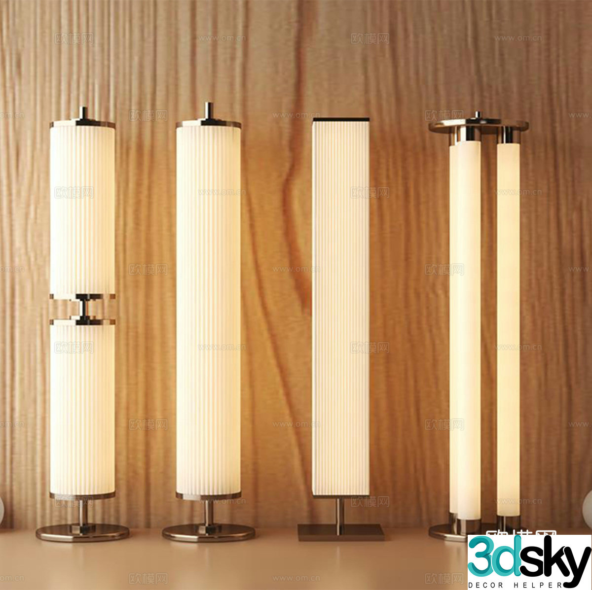 Modern floor lamp 3d model