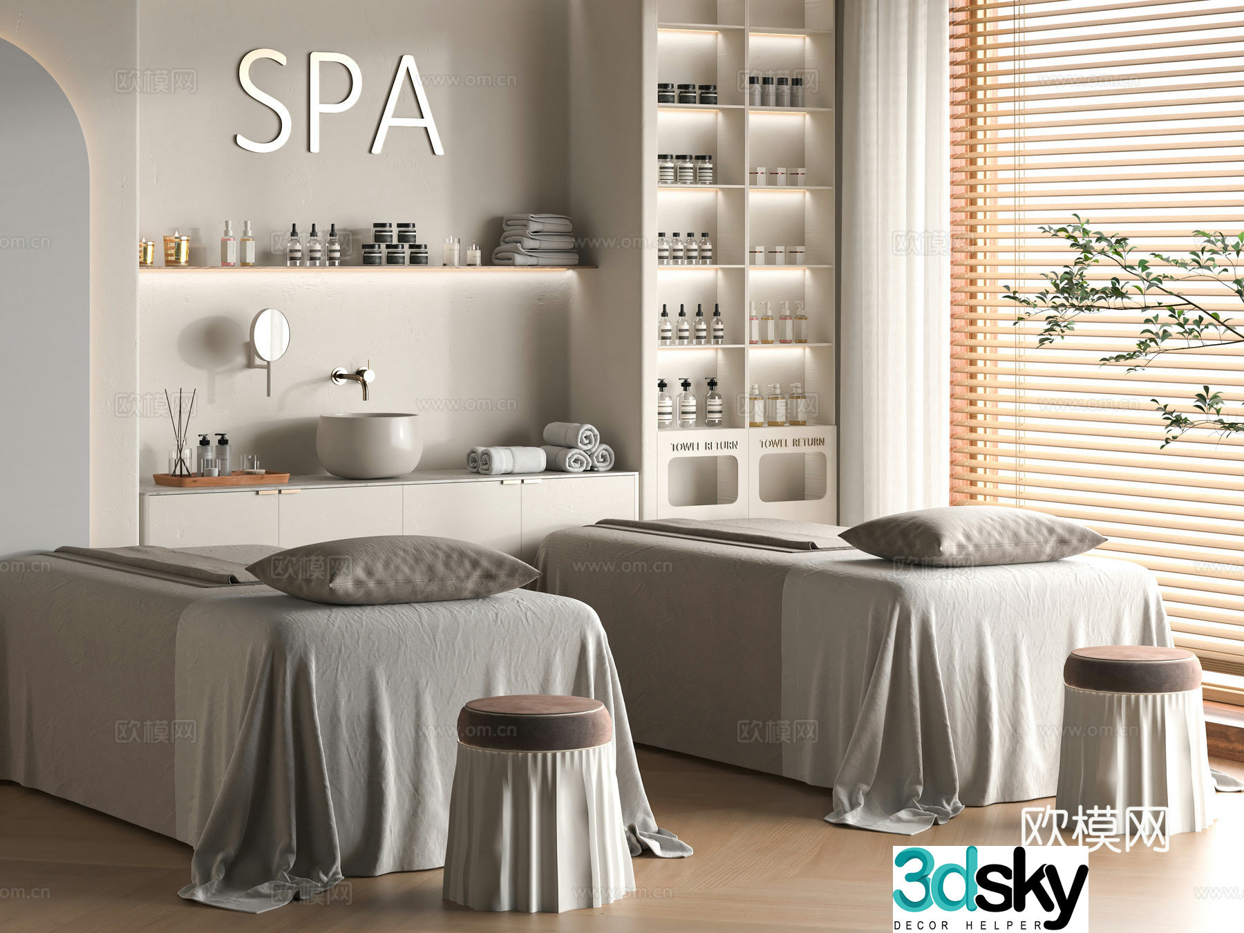 Modern Beauty SPA3d Model