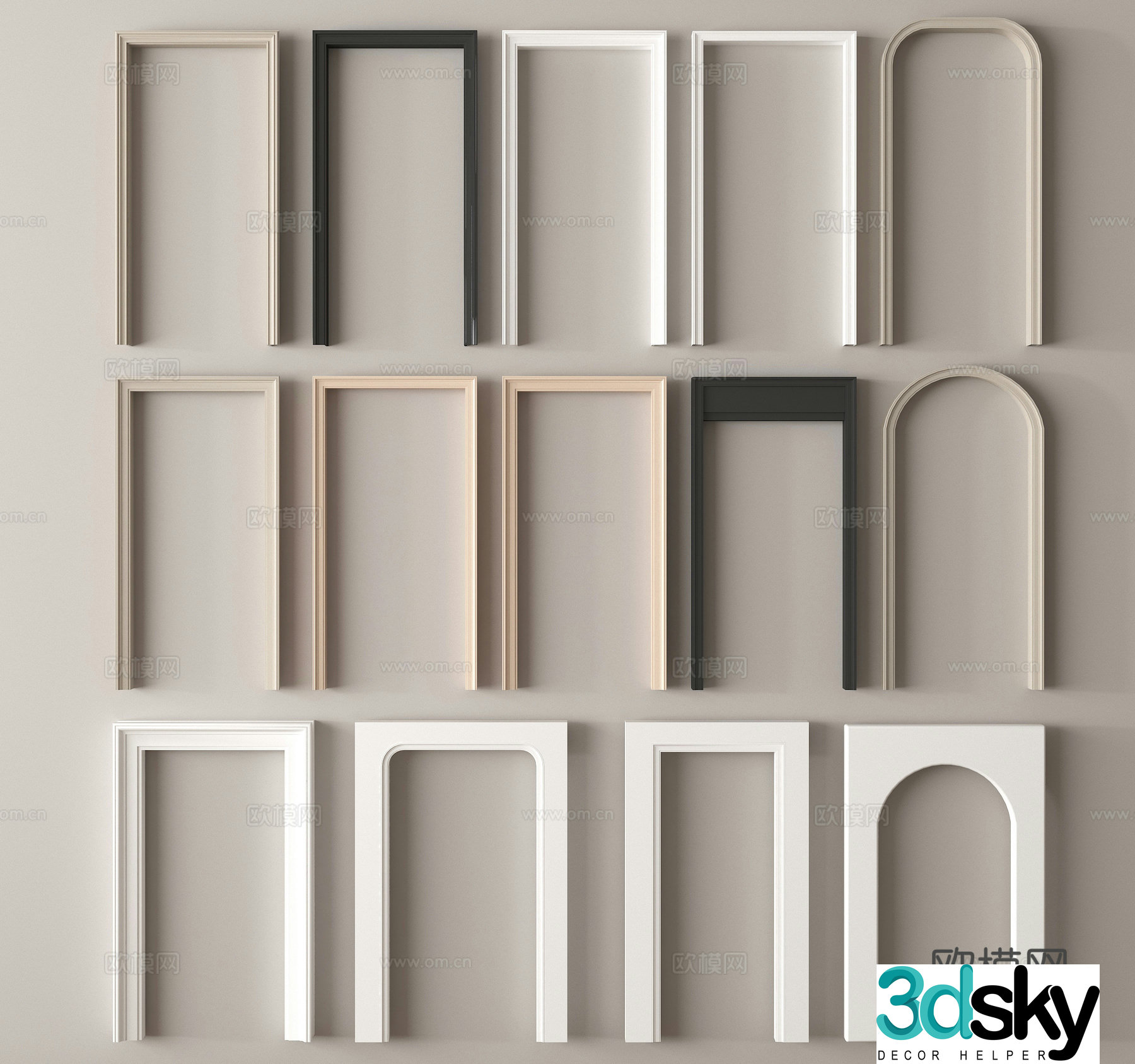 Door cover door 3D model