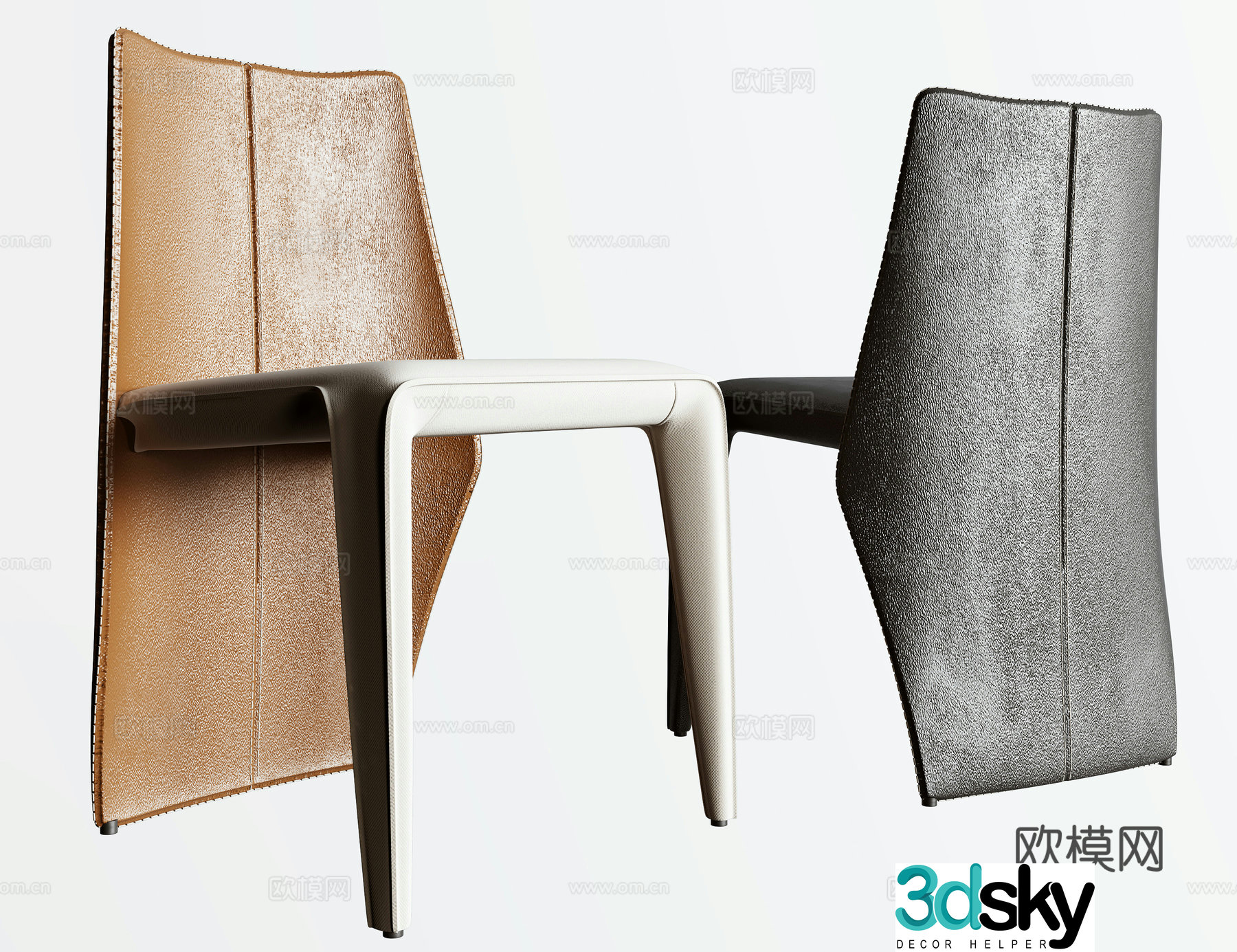 Modern single chair 3d model
