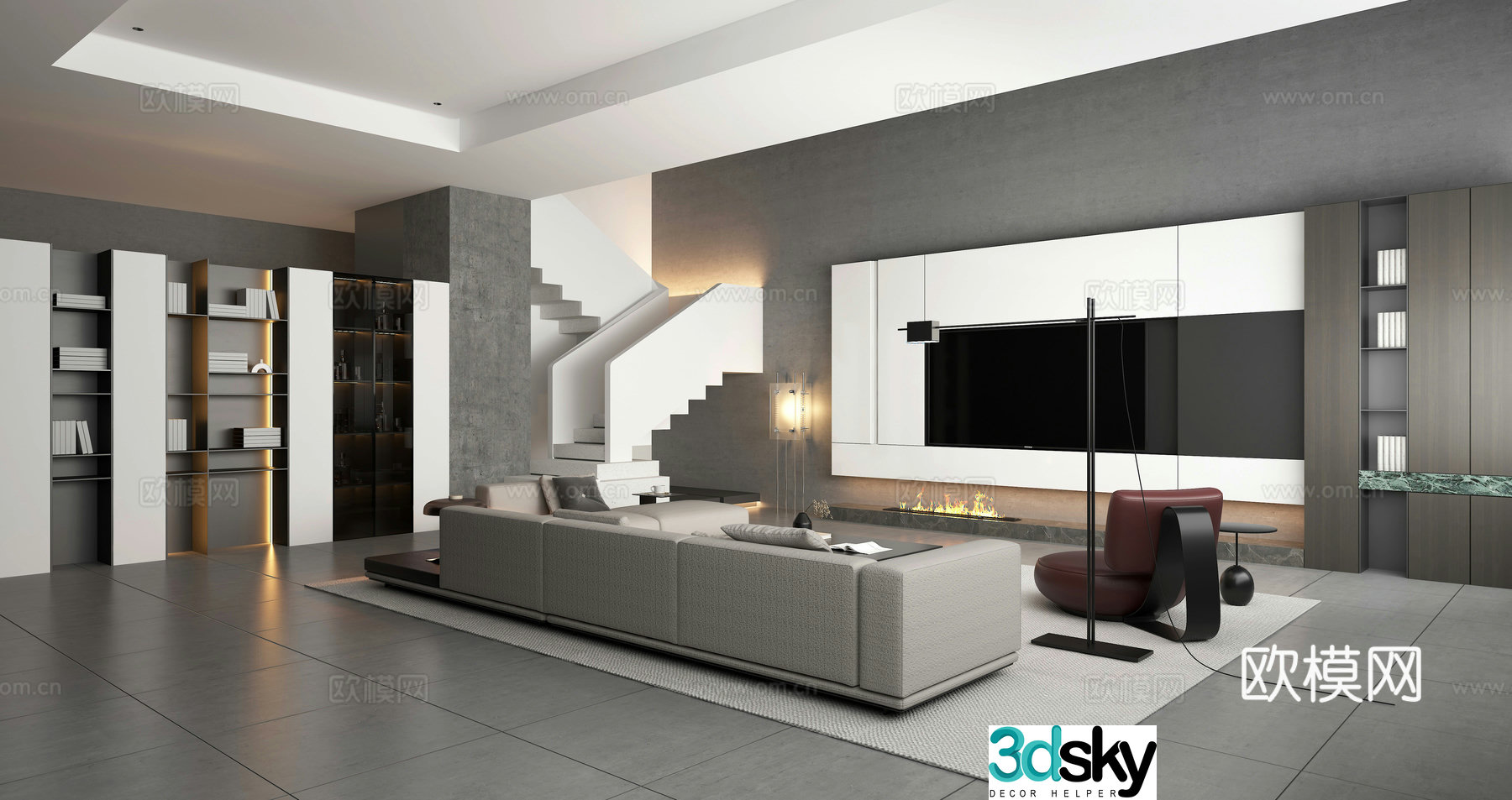 Modern sofa 3d model