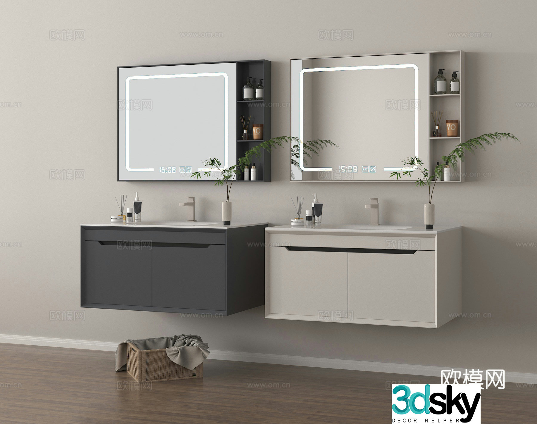 Bathroom cabinet bathroom 3d model