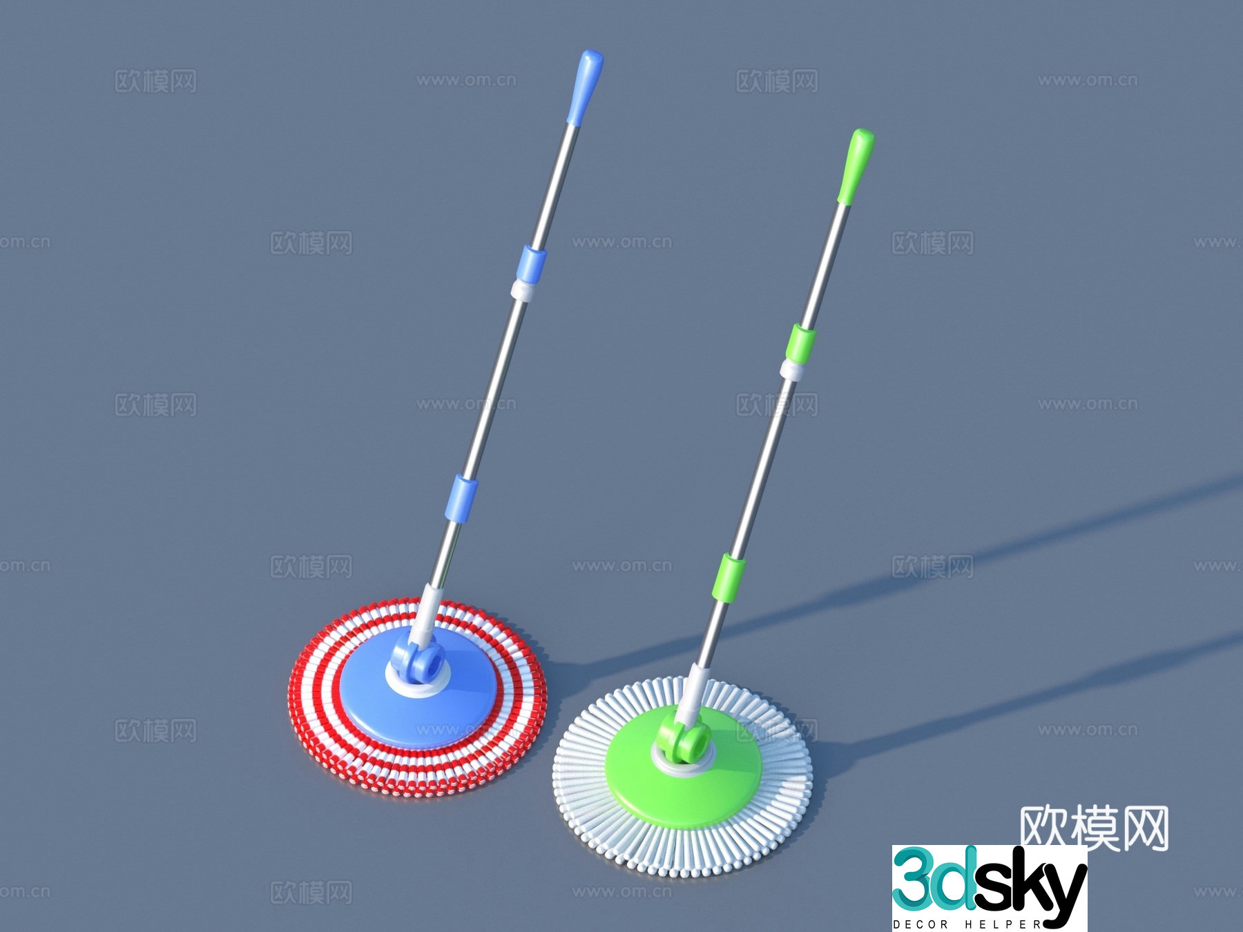 Mop Cleaning Supplies 3D Model
