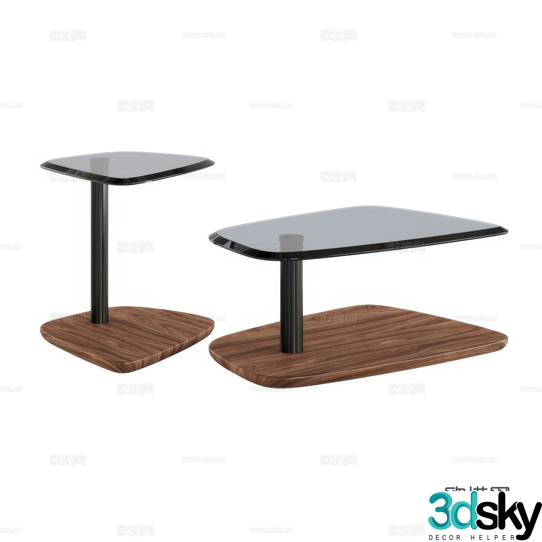 Modern Italian coffee table 3D model