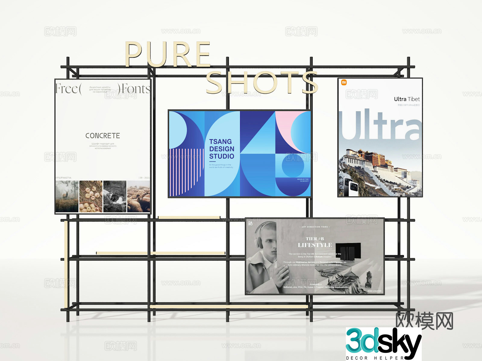 Billboard 3d model