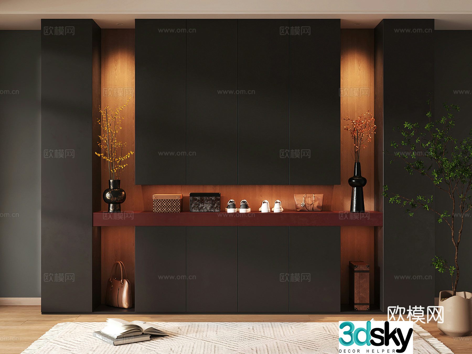 Shoe cabinet design shoe cabinet partition shoe cabinet porch shoe cabinet home shoe cabinet 3D model