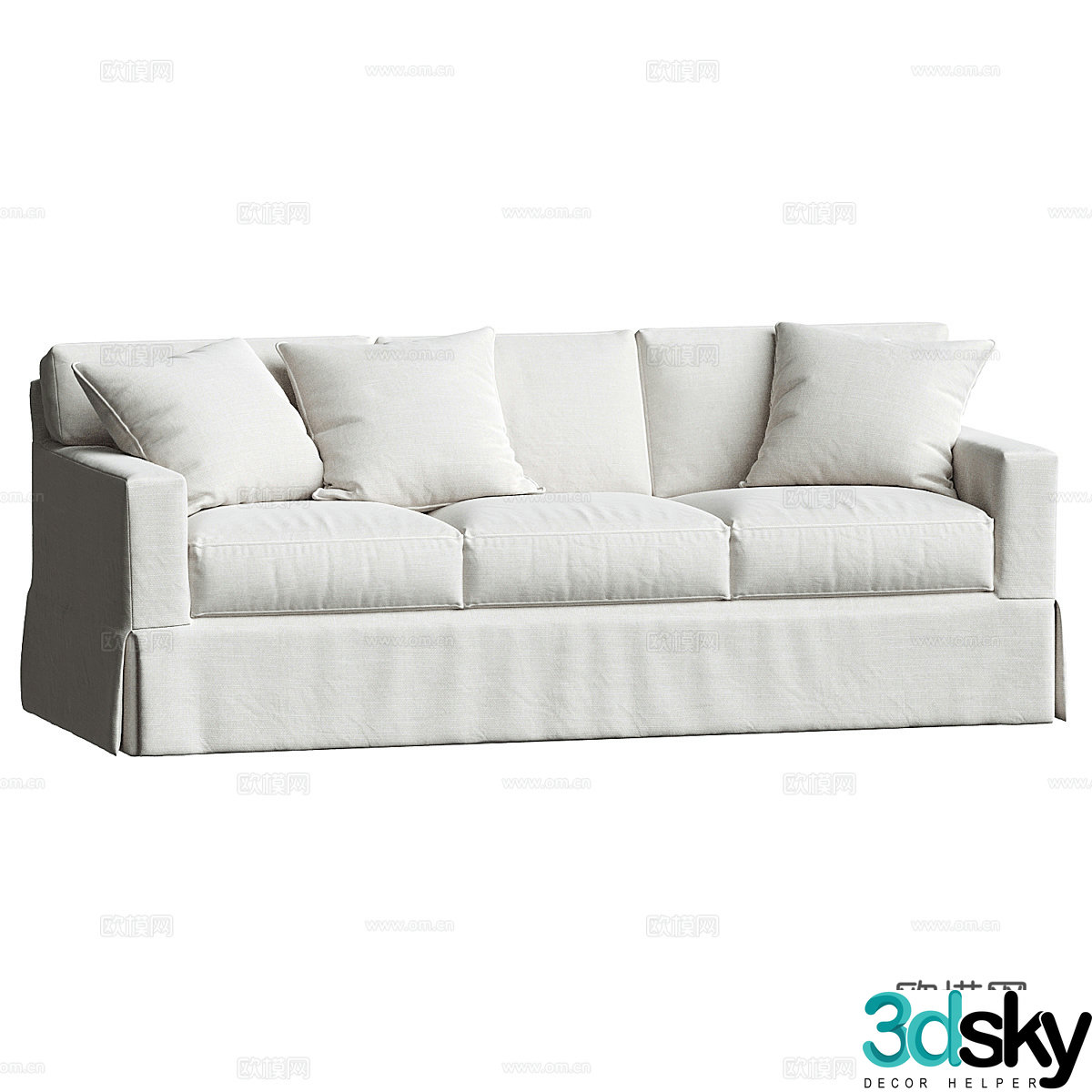 American simple Richmond casual sofa 3d model