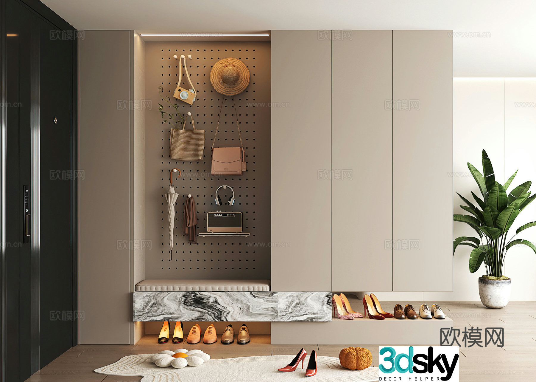 Shoe cabinet design shoe cabinet partition shoe cabinet porch shoe cabinet home shoe cabinet 3D model