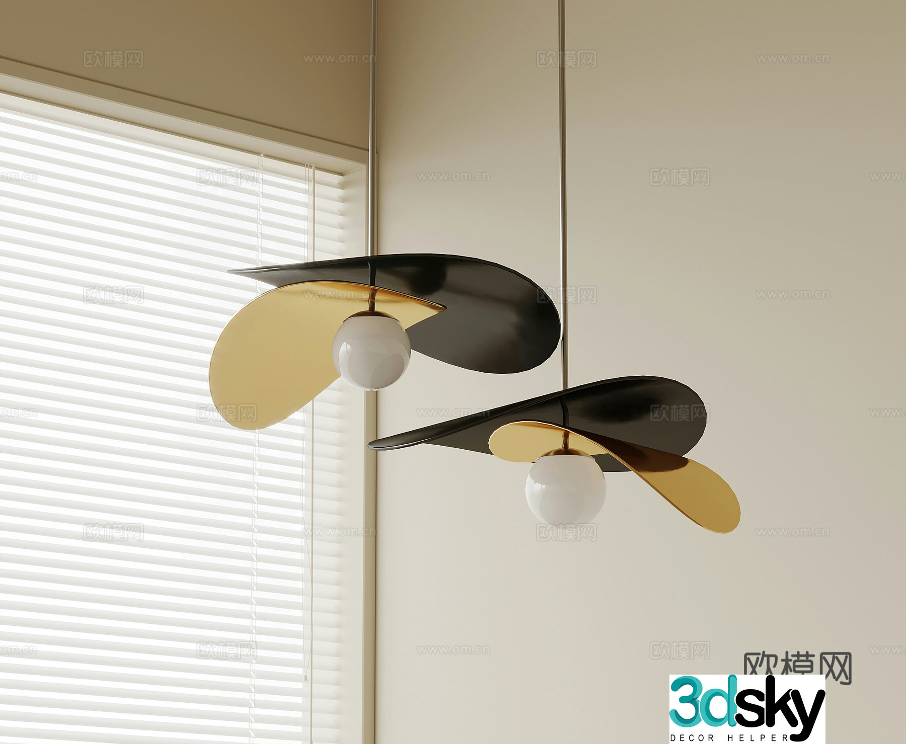 Modern Chandelier Fishing Line Chandelier Small Chandelier 3D Model