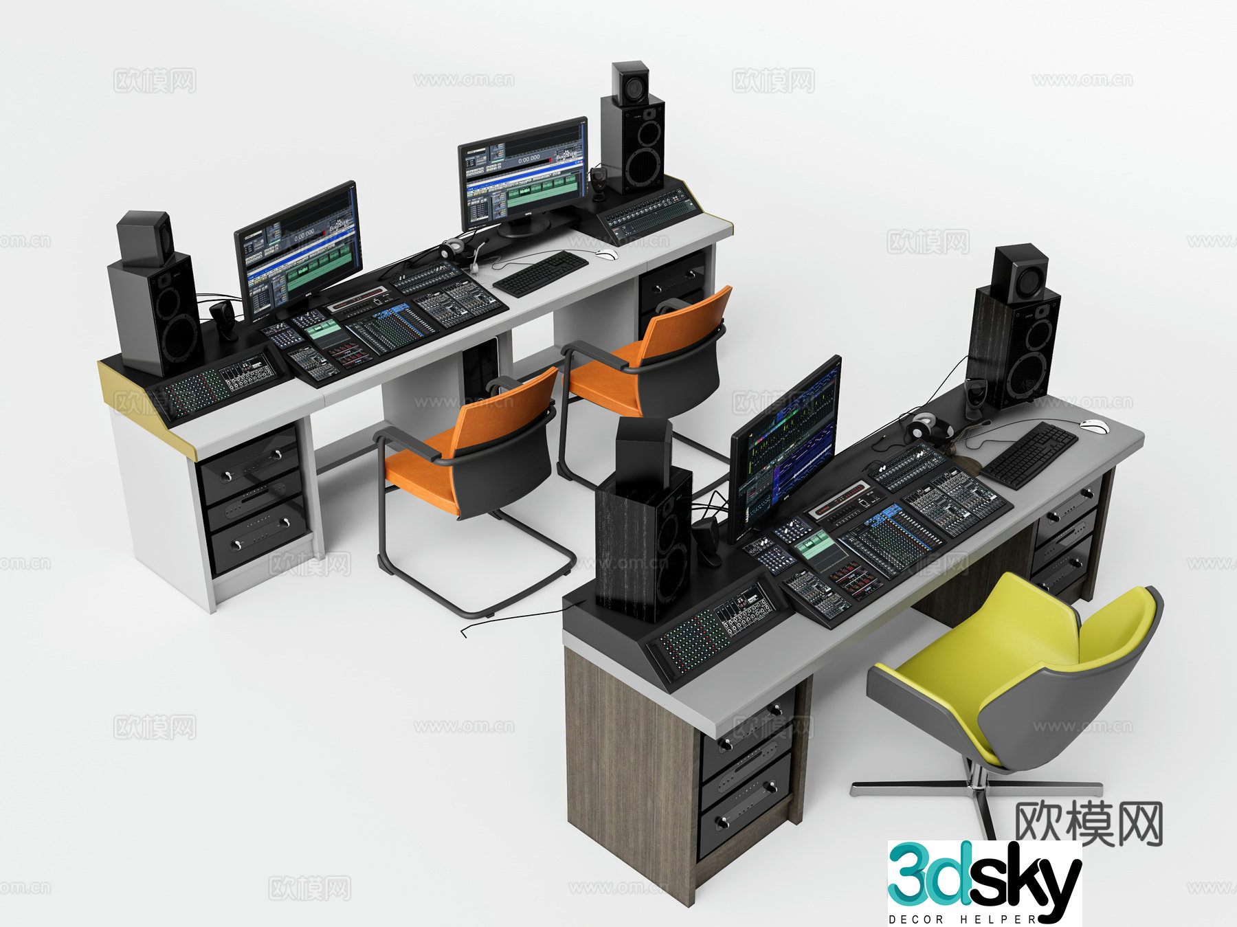 Modern Tuner Music Equipment Audio 3D Model