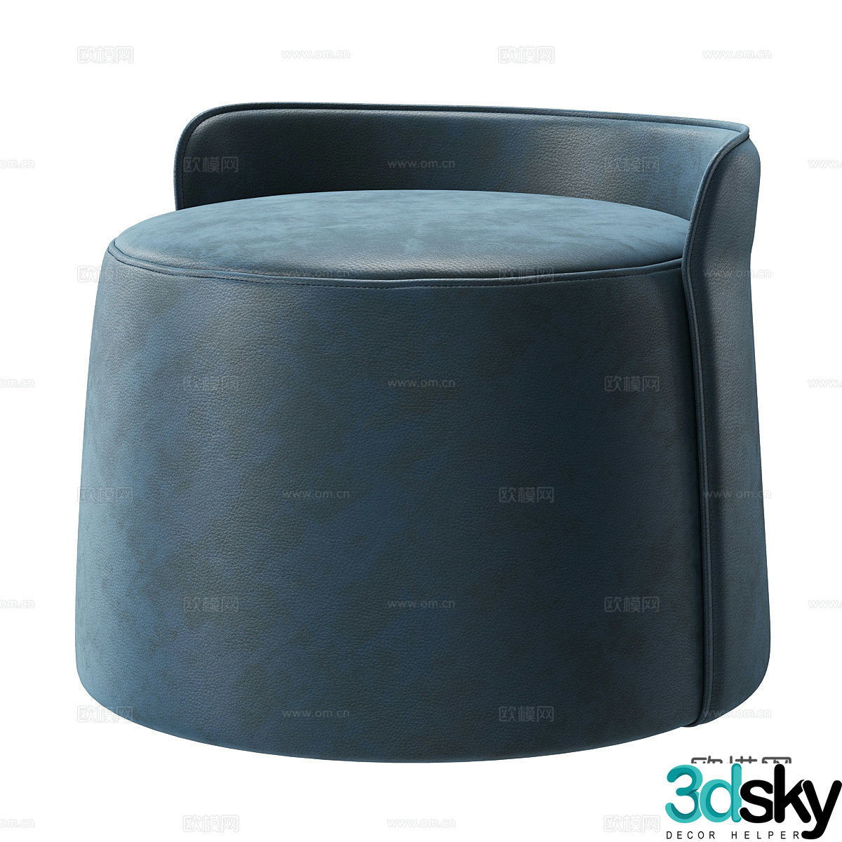 Modern Italian ULIVI Lilas stool 3d model