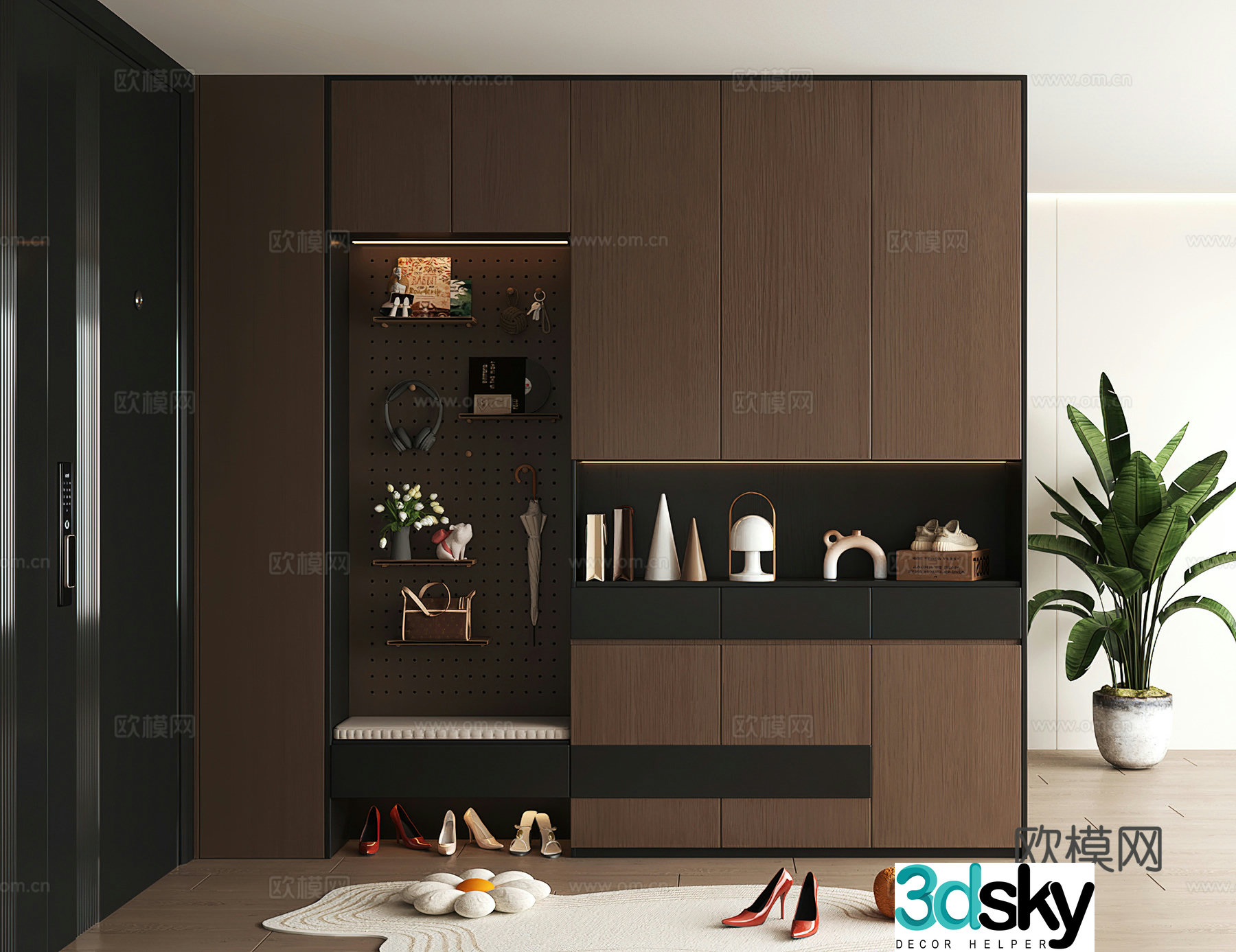 Shoe cabinet design shoe cabinet partition shoe cabinet porch shoe cabinet home shoe cabinet 3D model