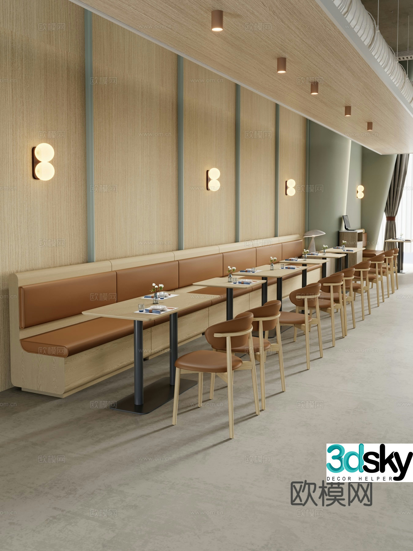 Modern restaurant Modern buffet restaurant Tea restaurant Full-time restaurant Theme restaurant 3d model