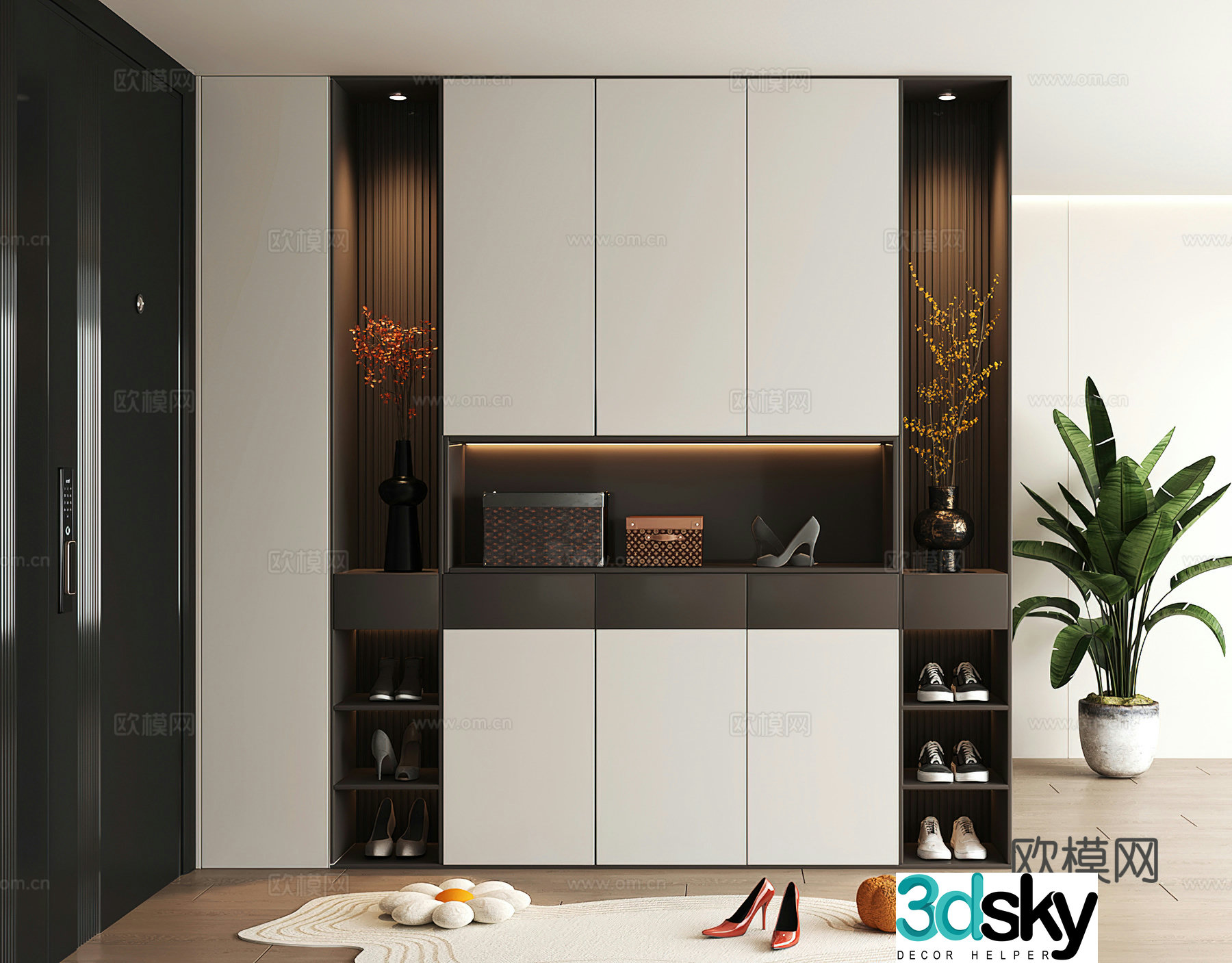 Shoe cabinet design shoe cabinet partition shoe cabinet porch shoe cabinet home shoe cabinet 3D model