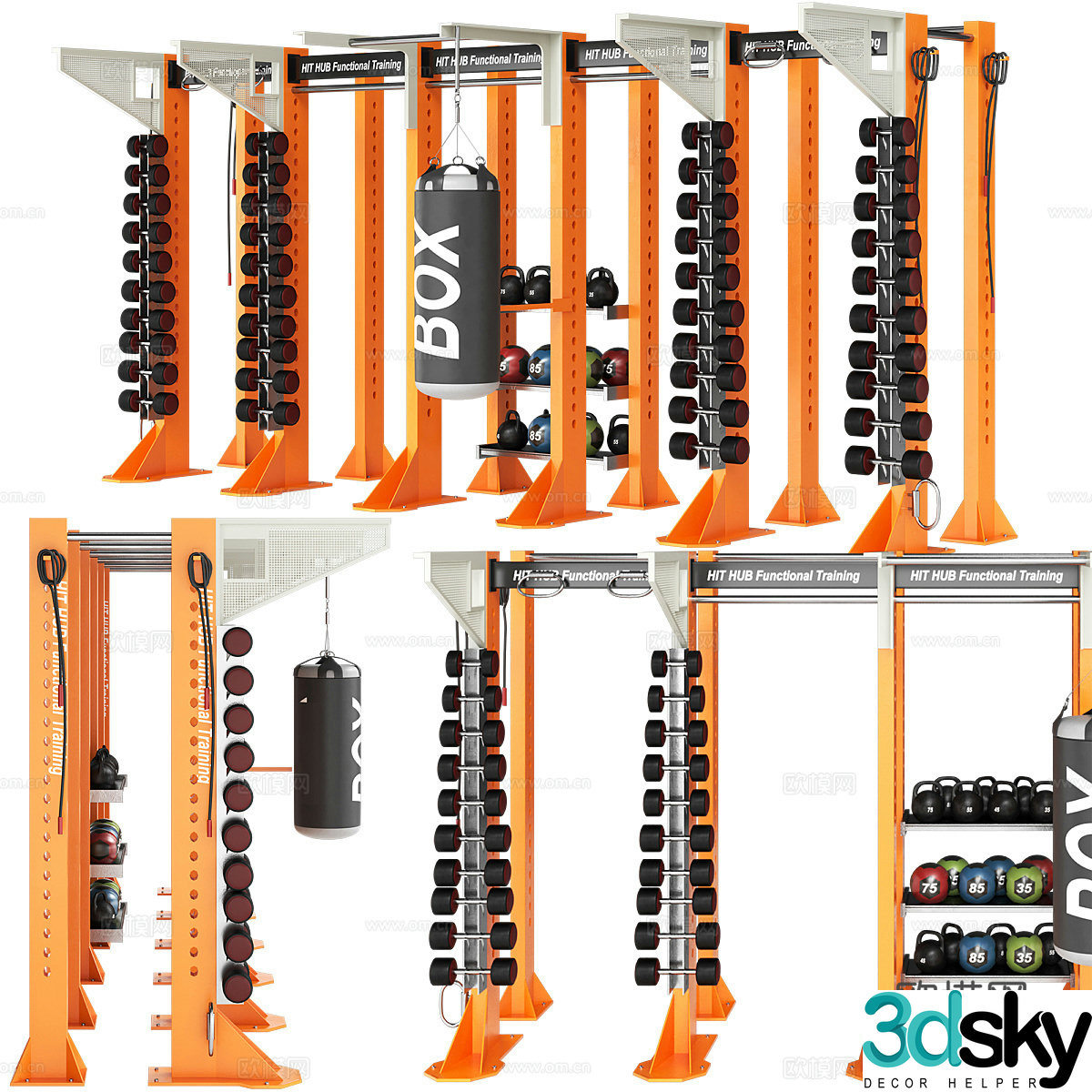 Fitness equipment 3d model