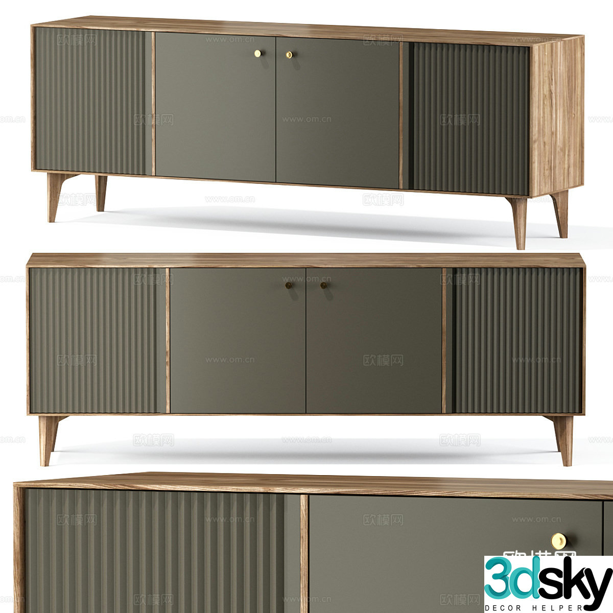Modern Elita TV Cabinet 3D Model