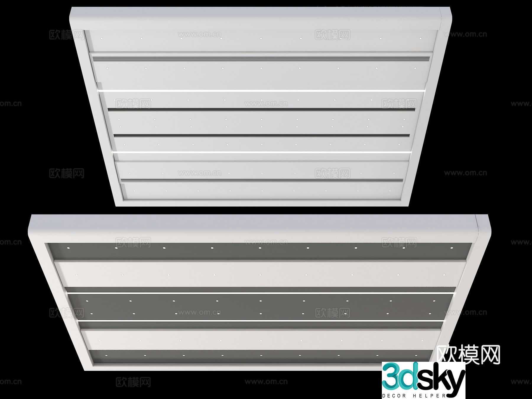 Modern ceiling Simple ceiling Conference room ceiling Public space ceiling Office space ceiling 3D model