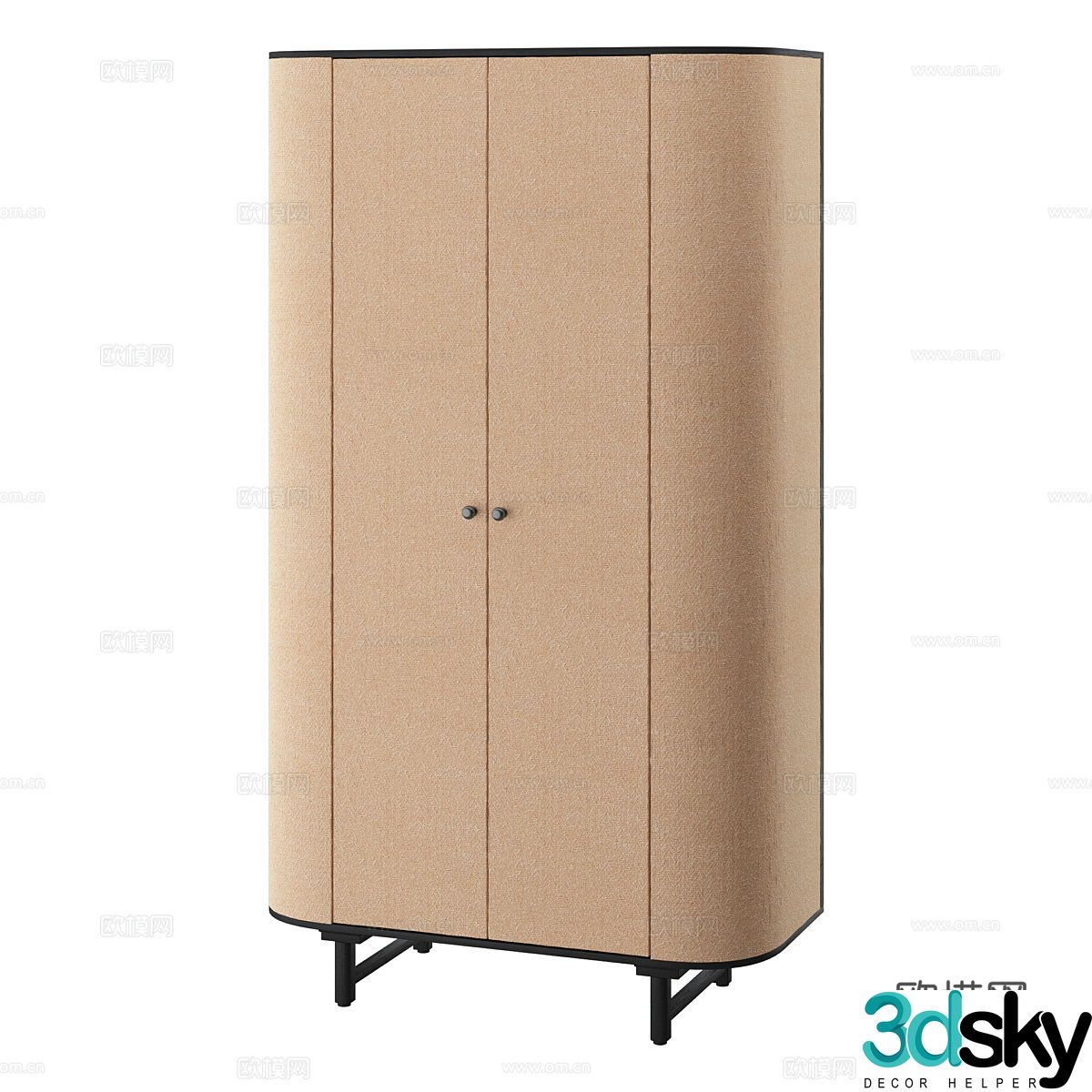 Modern Wardrobe Storage Locker 3d Model