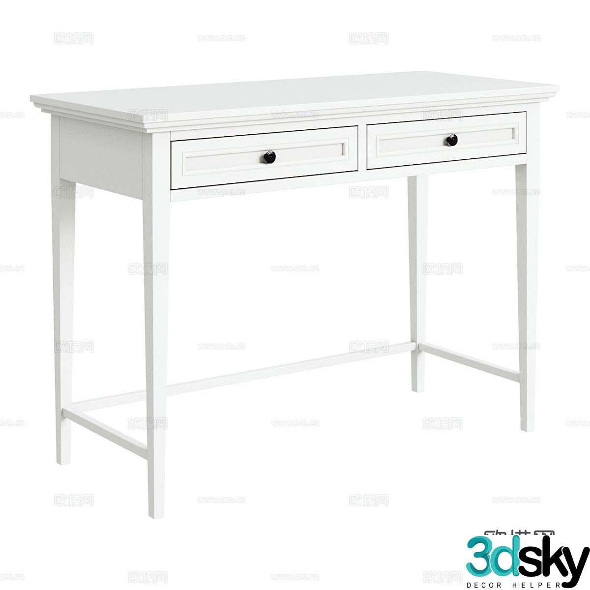 American simple Junior desk 3d model