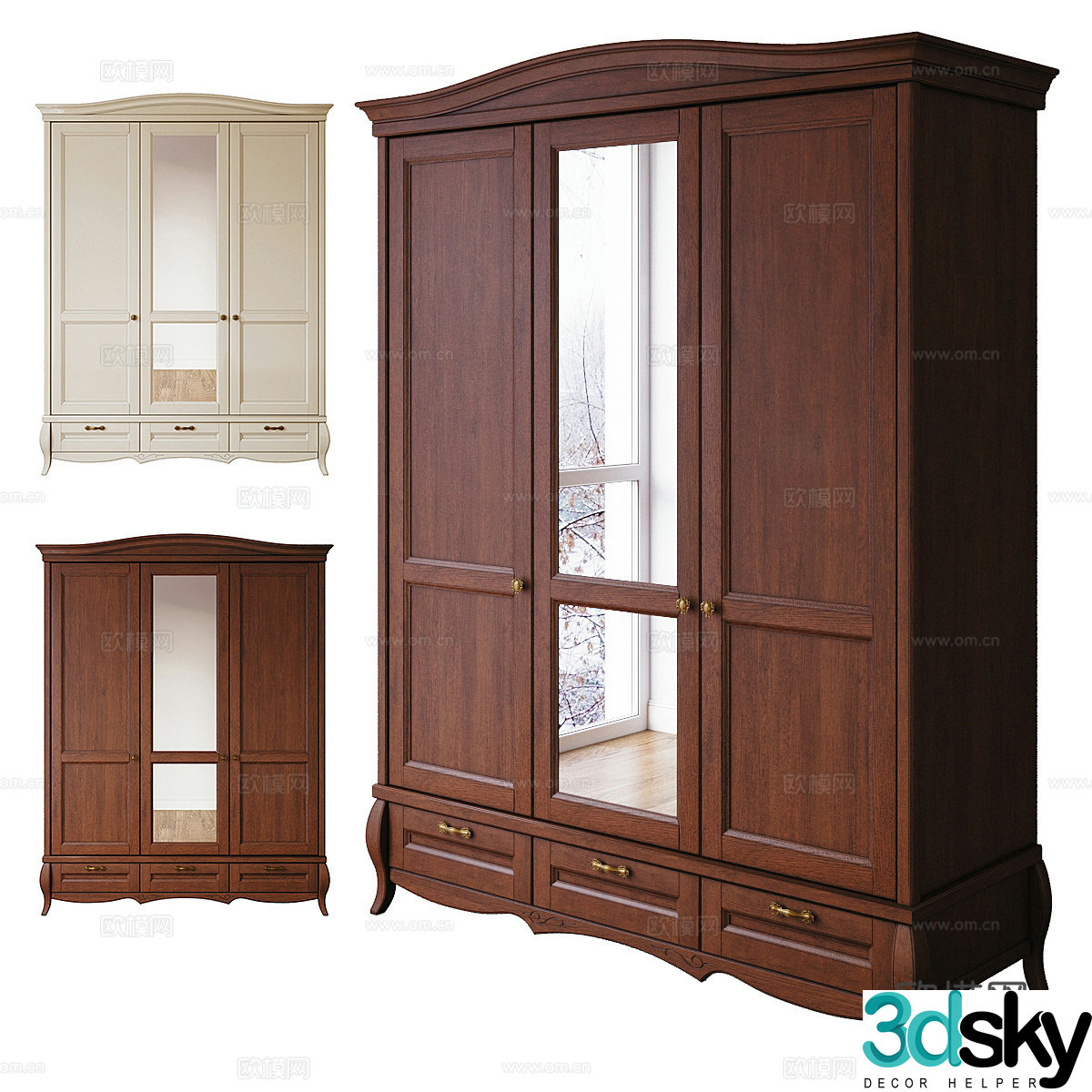 American BUCZYNSKI wardrobe 3d model