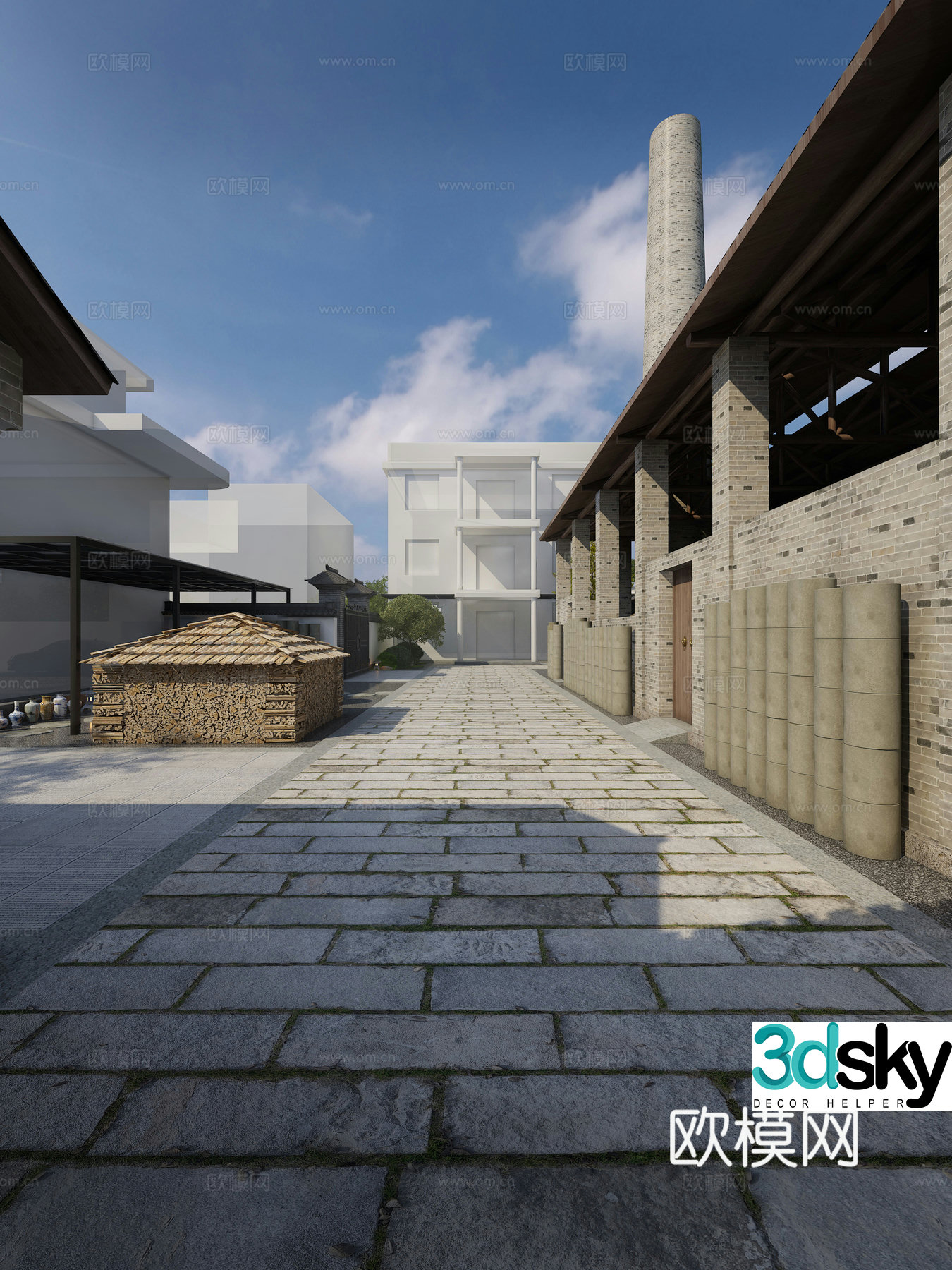 New Chinese ceramic wood kiln 3D model