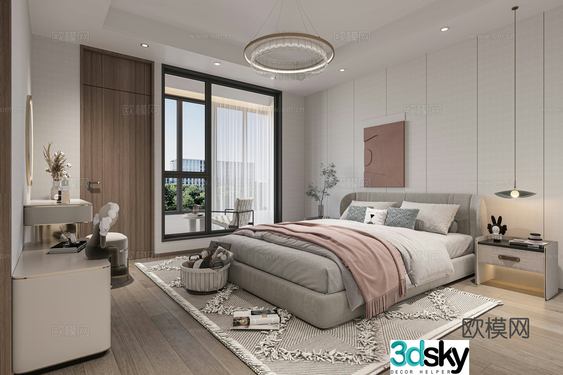 Modern bedroom 3d model