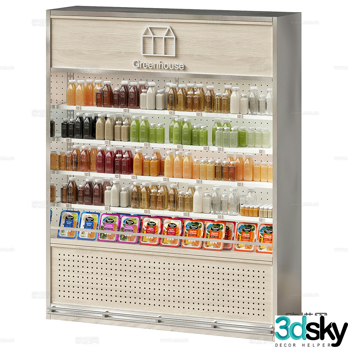 Retail industry 3D model