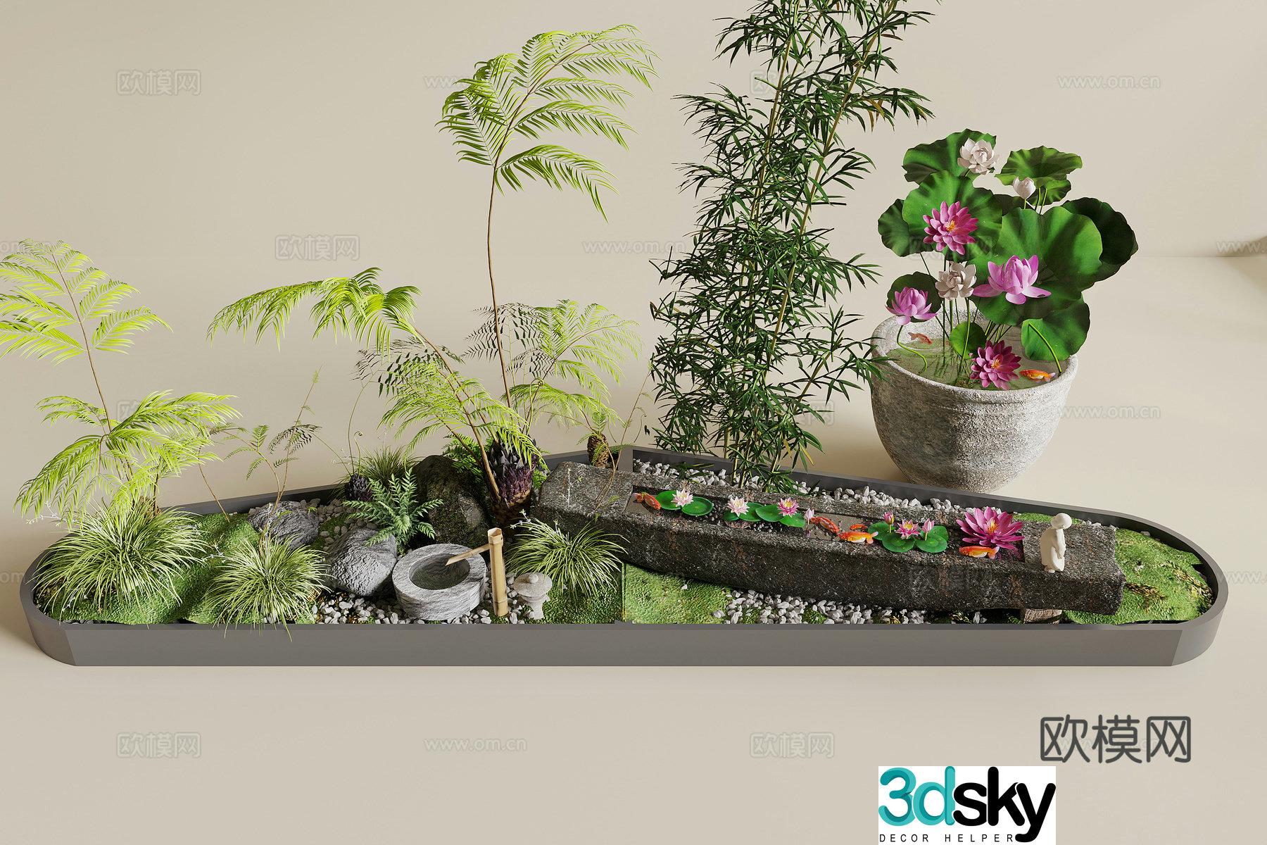 Modern Landscape Landscape 3D Model