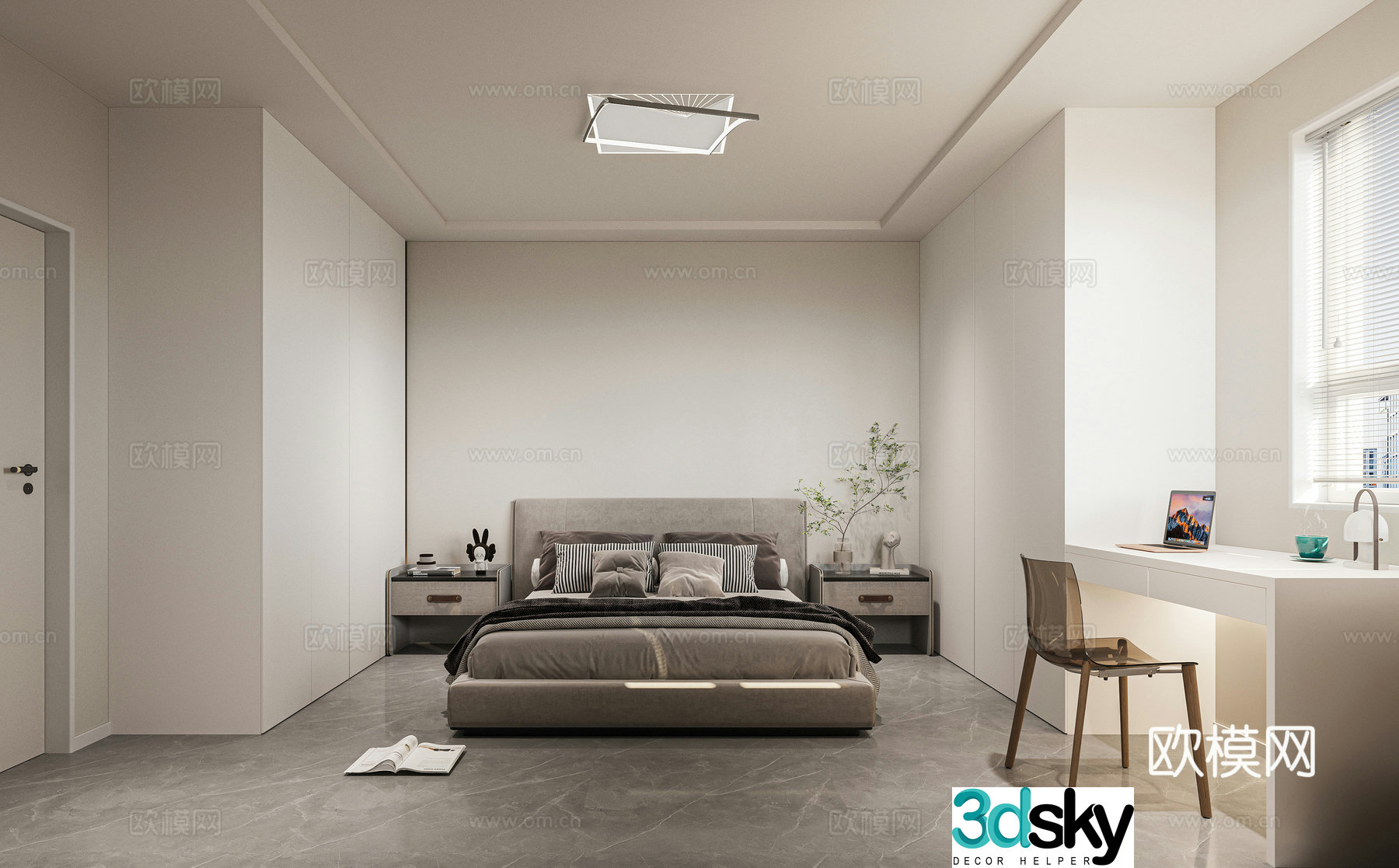 Modern bedroom 3d model