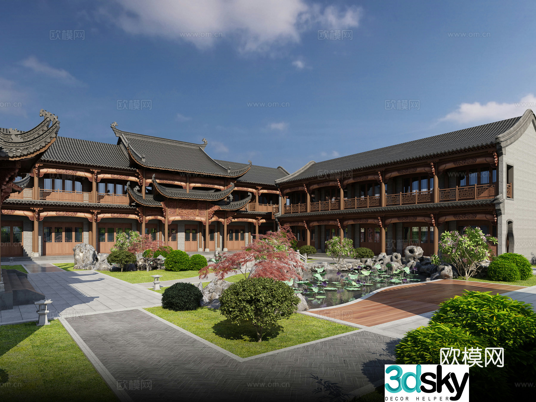 3D model of Chinese ancient houses