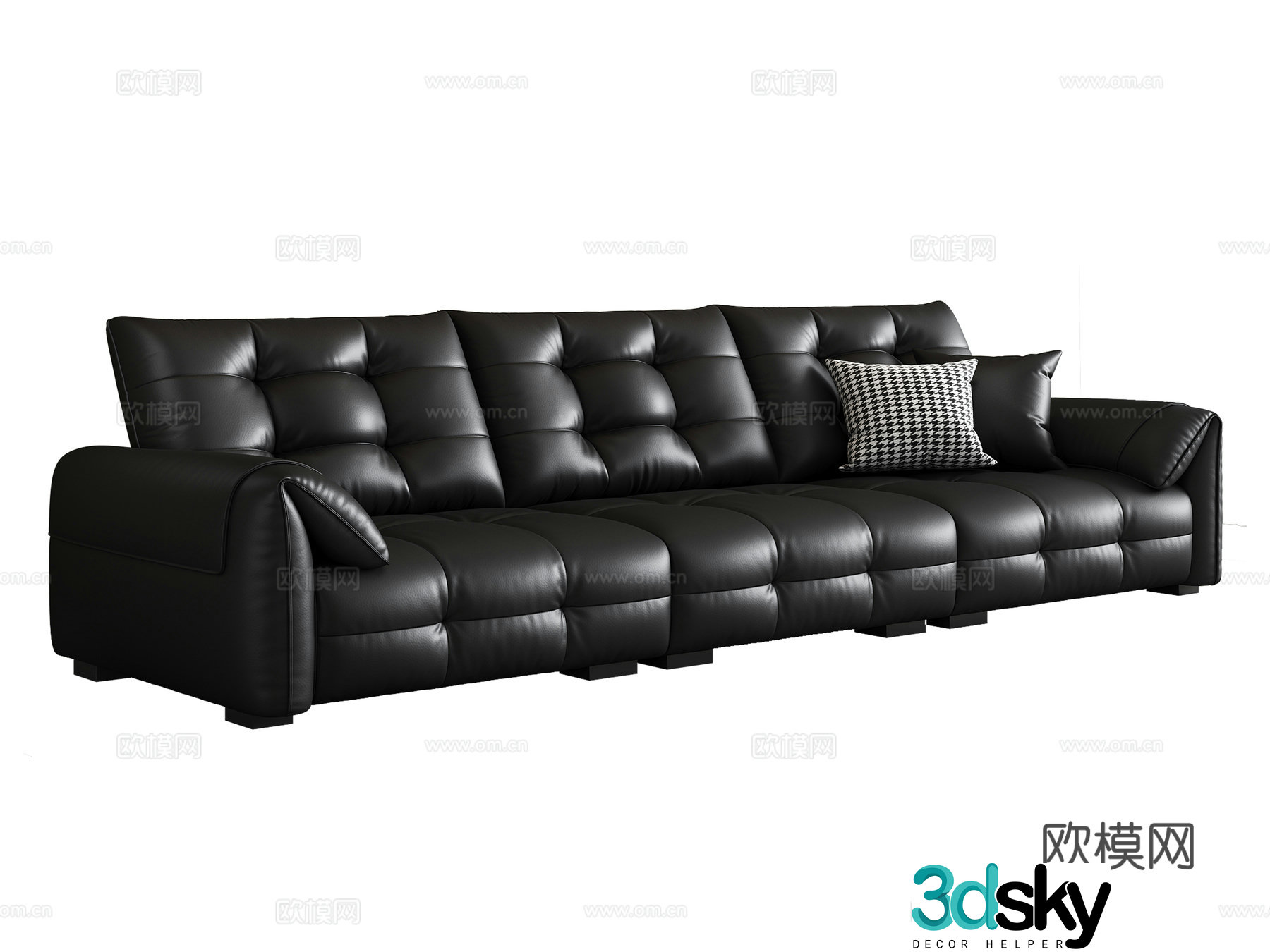 Modern multiplayer sofa 3d model