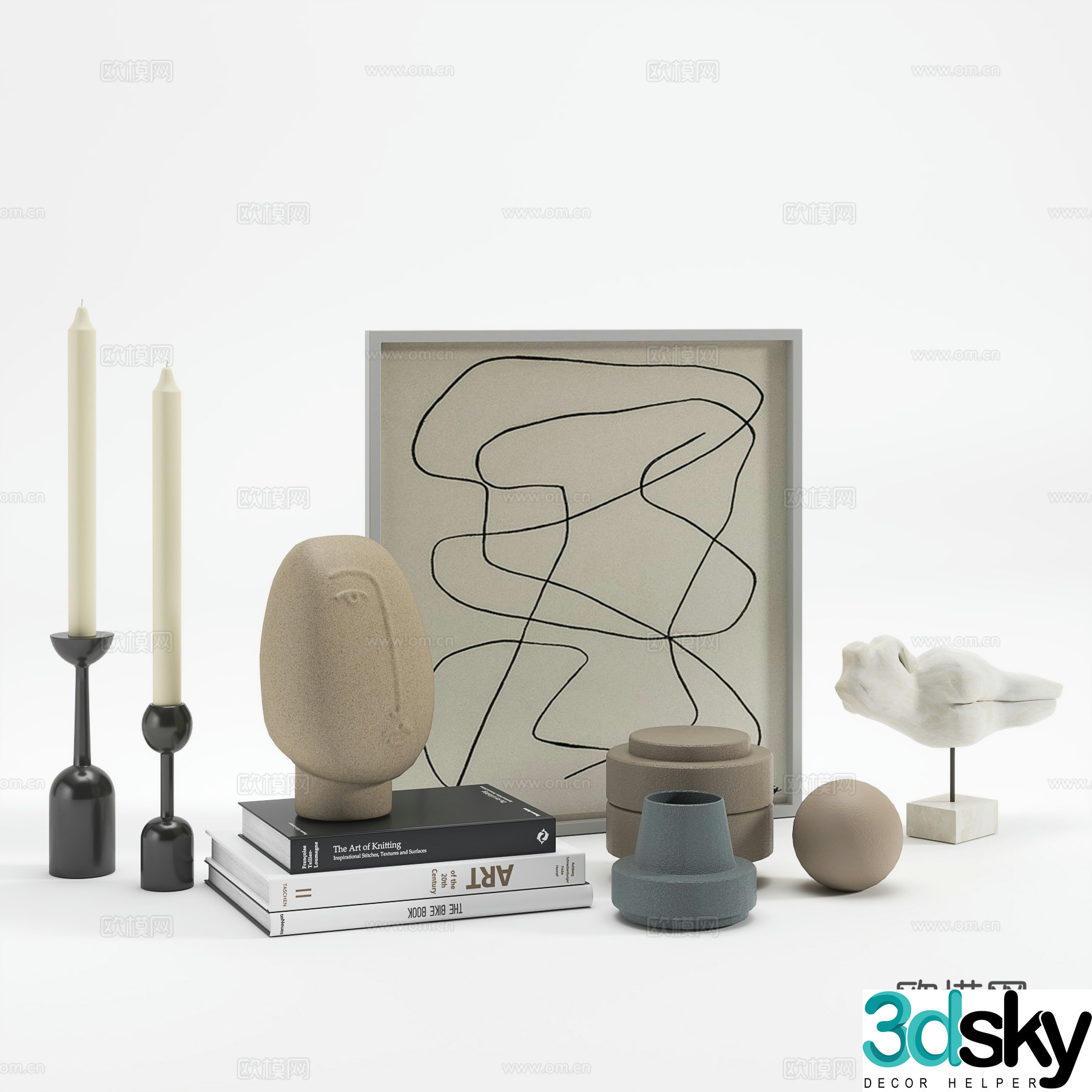 French medieval ornaments 3D model
