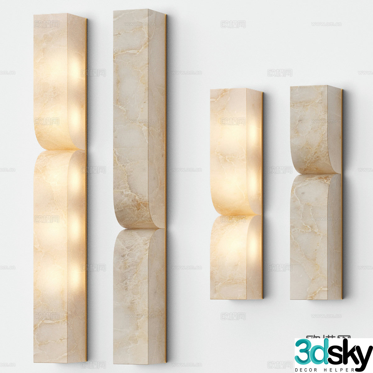New Chinese style light luxury DASH Lampatron wall light 3D model