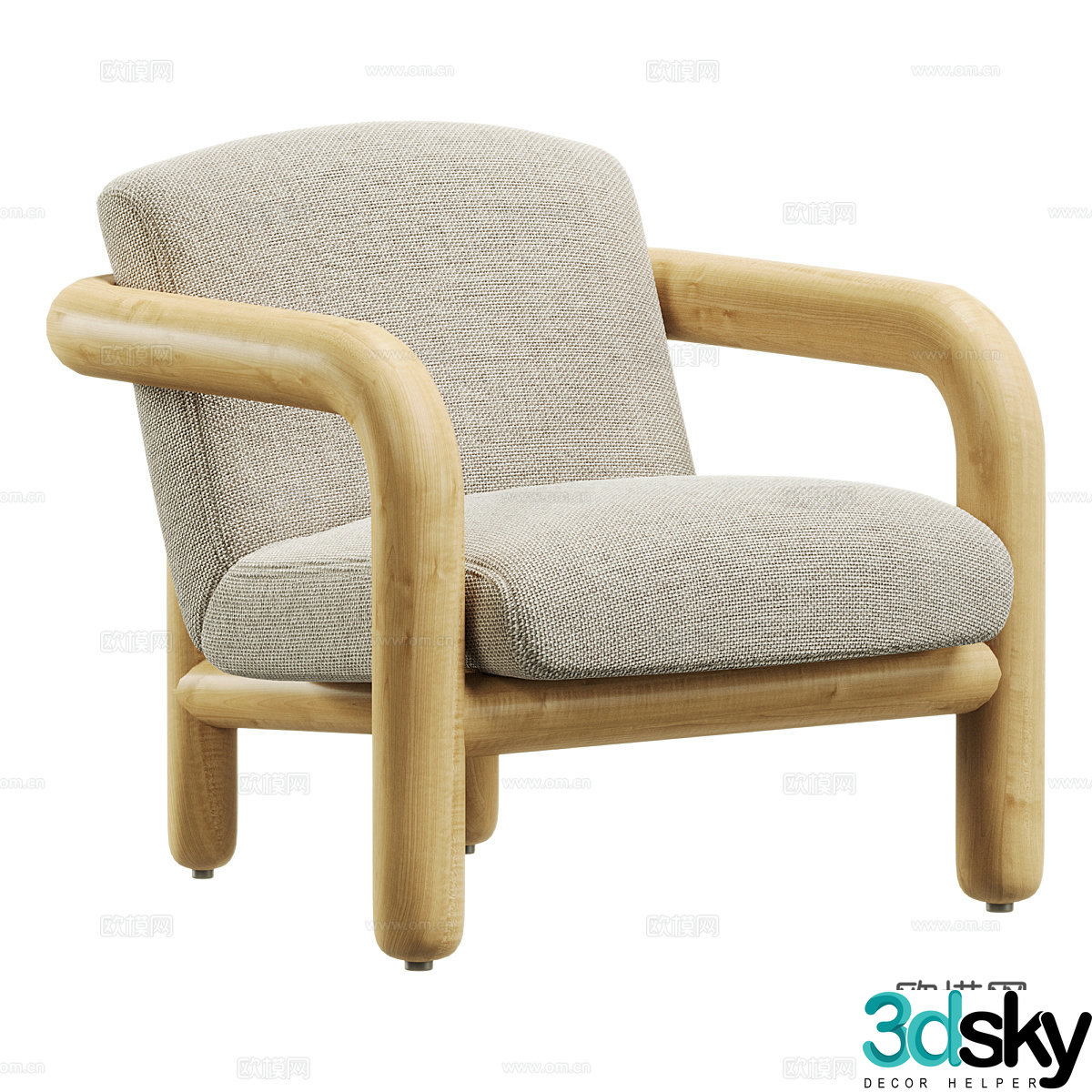 Sofa coffee table combination 3D model