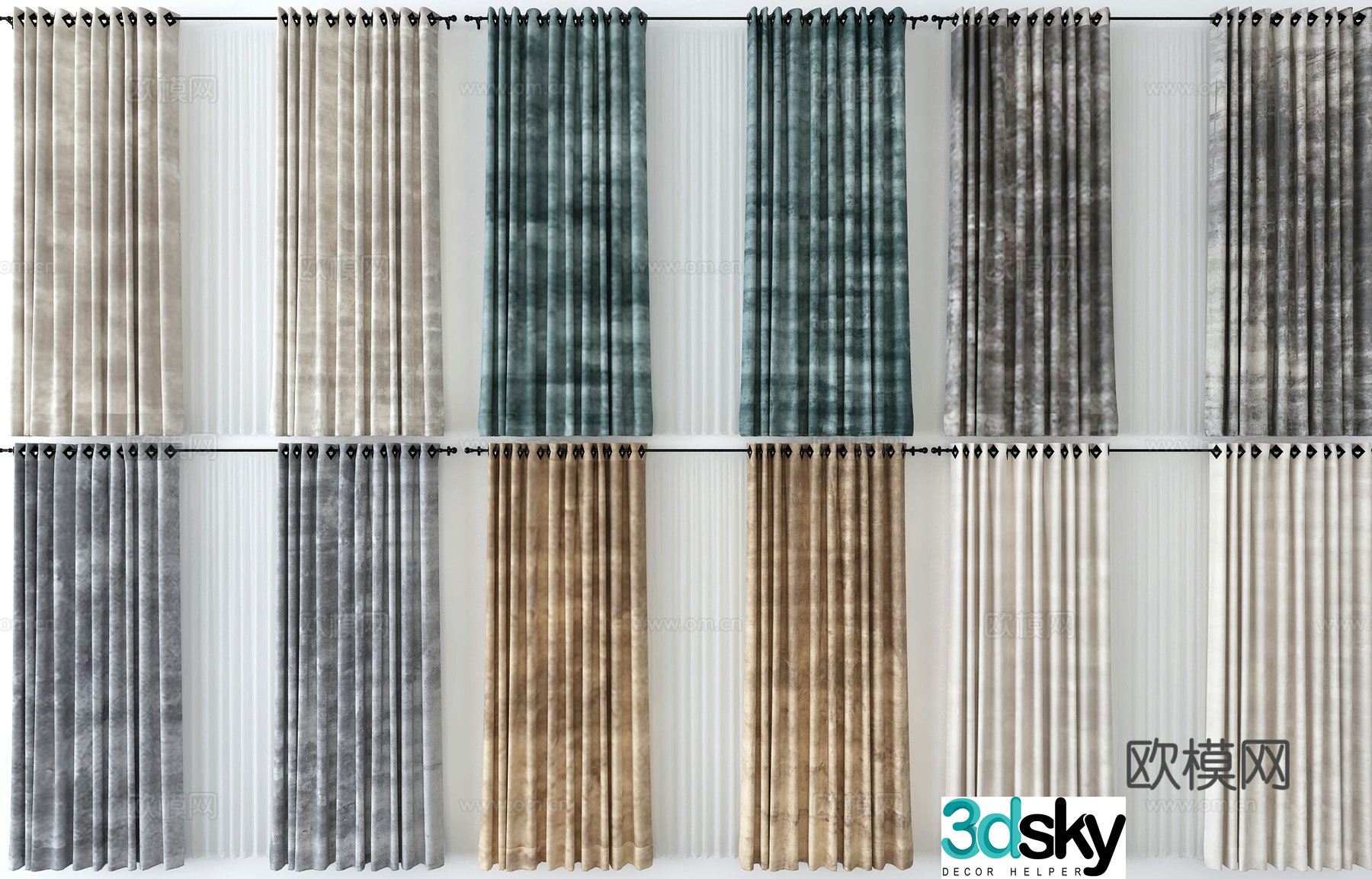 Curtain 3d model