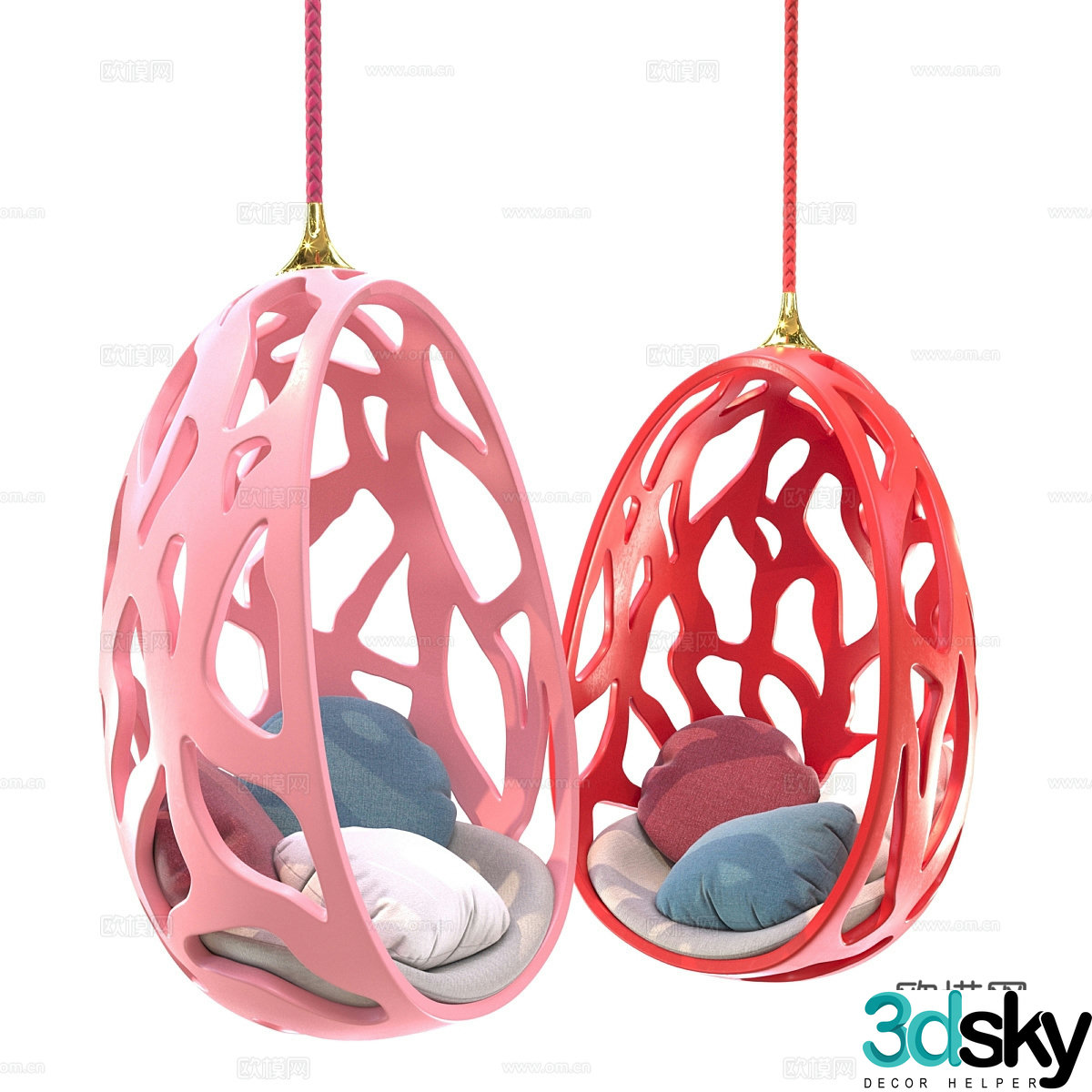 Modern casual chair 3d model