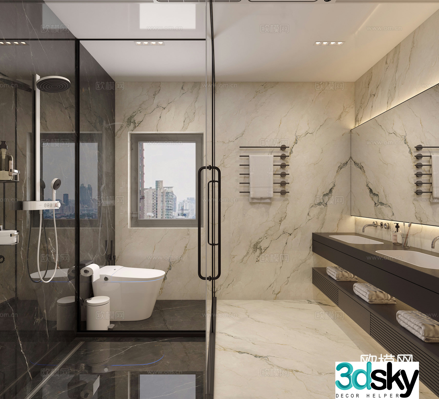 Modern bathroom 3d model