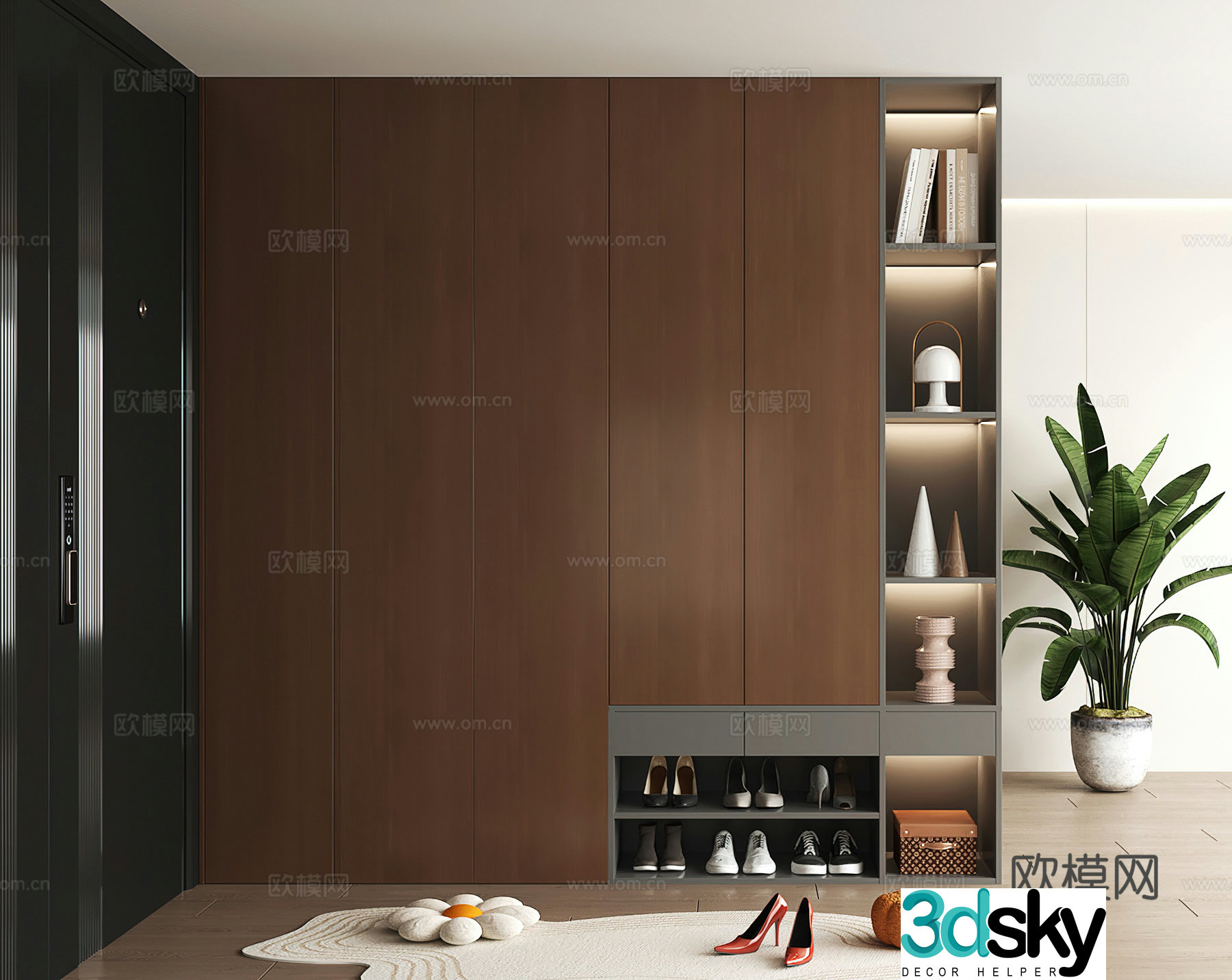 Shoe cabinet design shoe cabinet partition shoe cabinet porch shoe cabinet home shoe cabinet 3D model