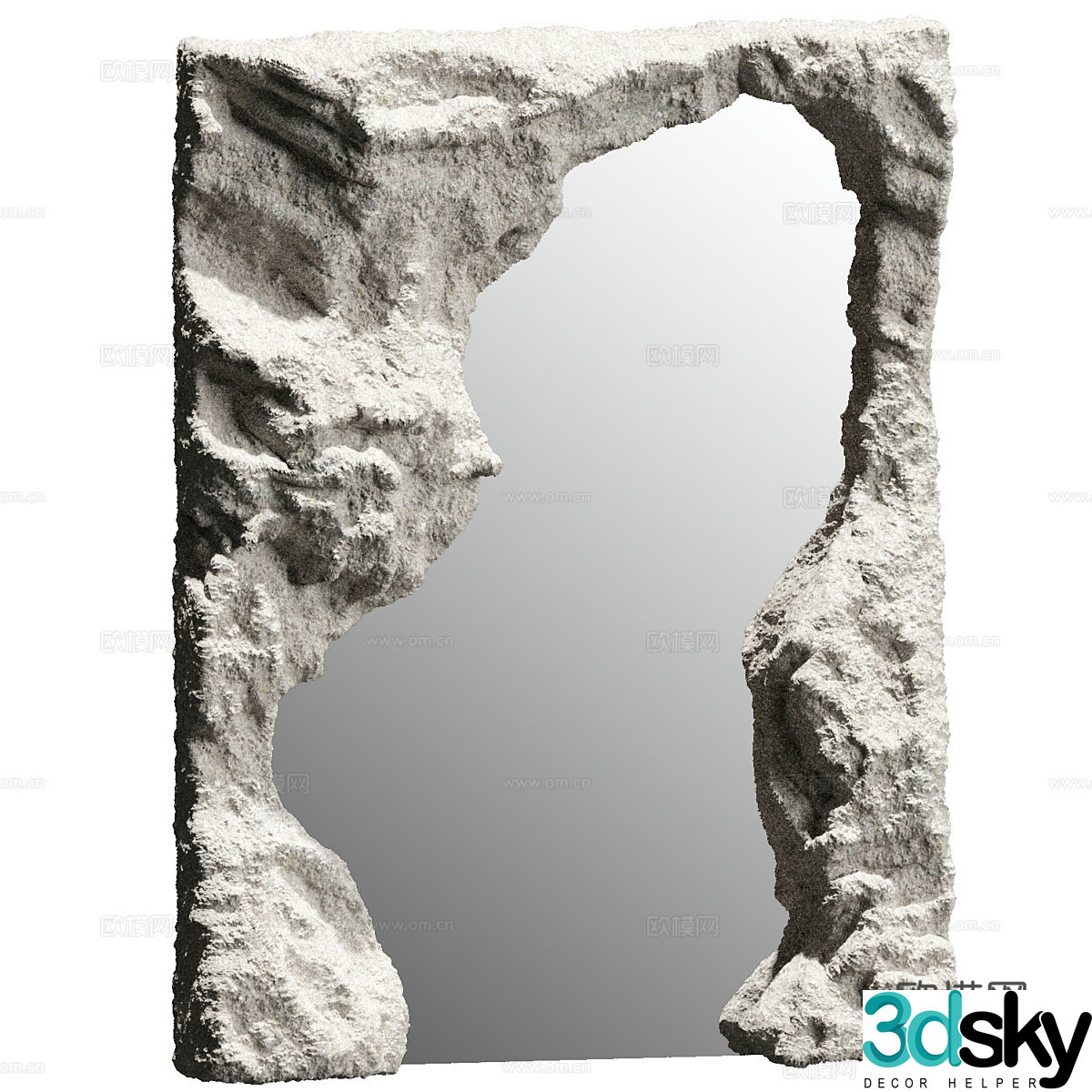 Wasabi decorative mirror 3d model