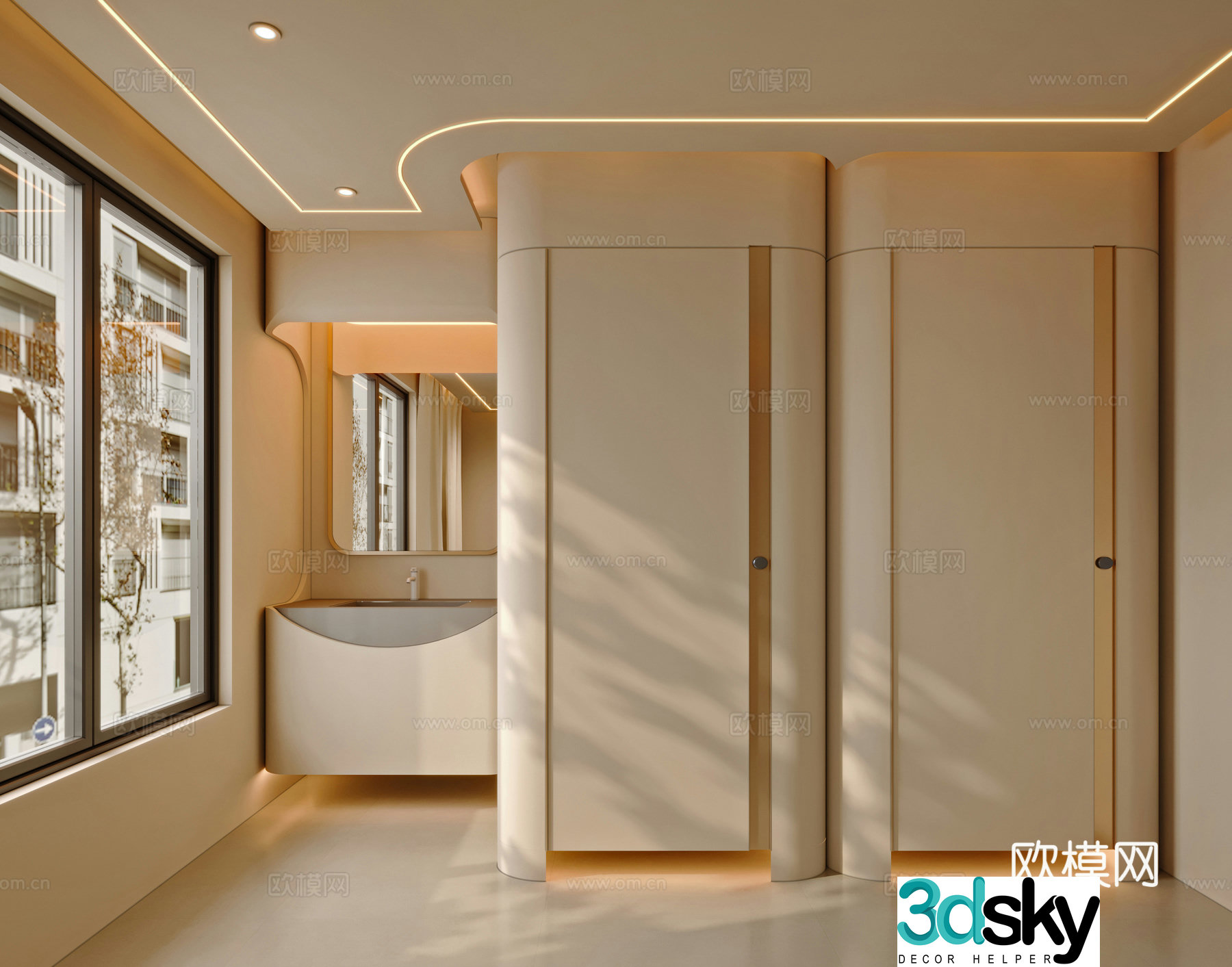 Modern bathroom 3d model