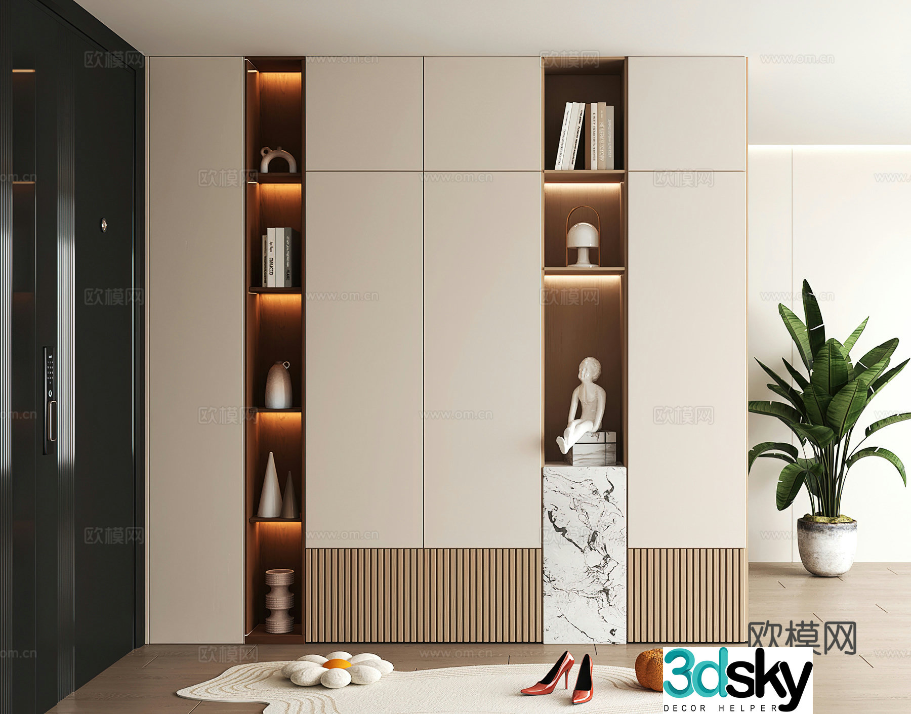 Shoe cabinet design shoe cabinet partition shoe cabinet porch shoe cabinet home shoe cabinet 3D model