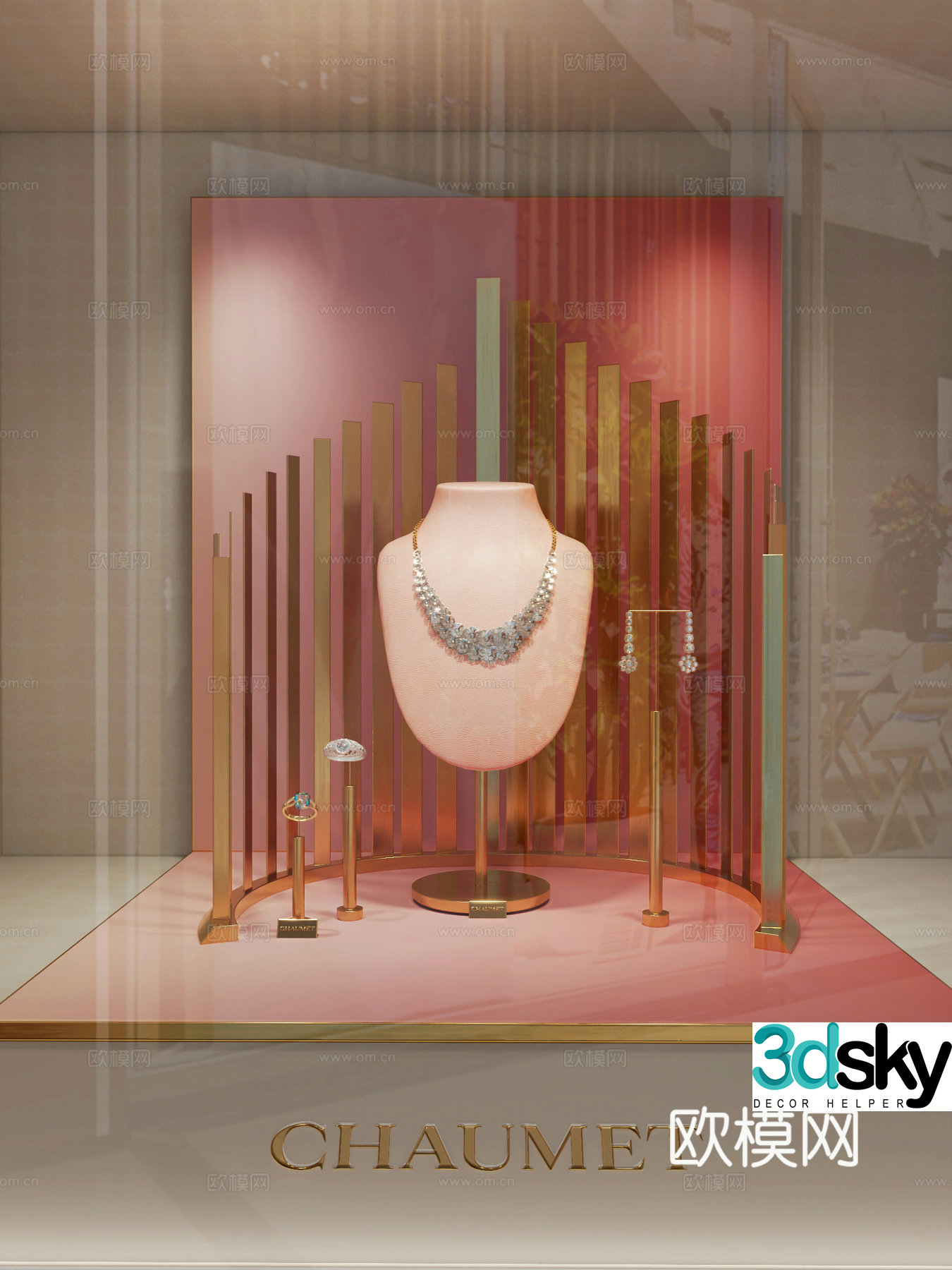 Jewelry window 3d model