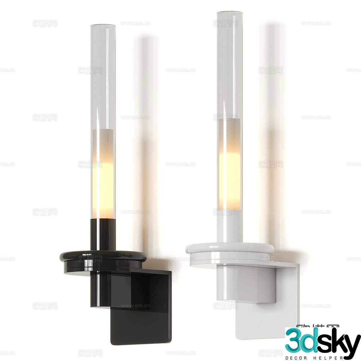 Modern minimalist Santa Cole Sylvestrina wall light 3d model