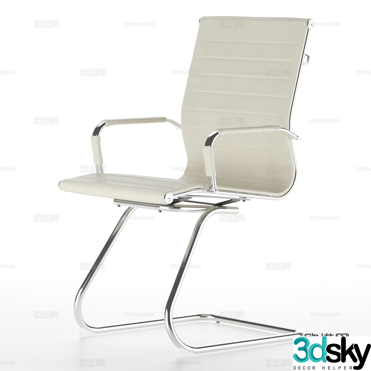 Modern Italian office chair 3d model