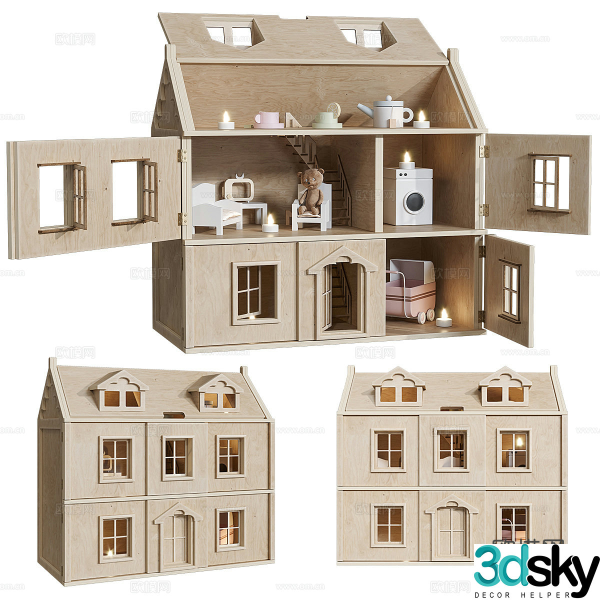 Children’s doll house 3d model