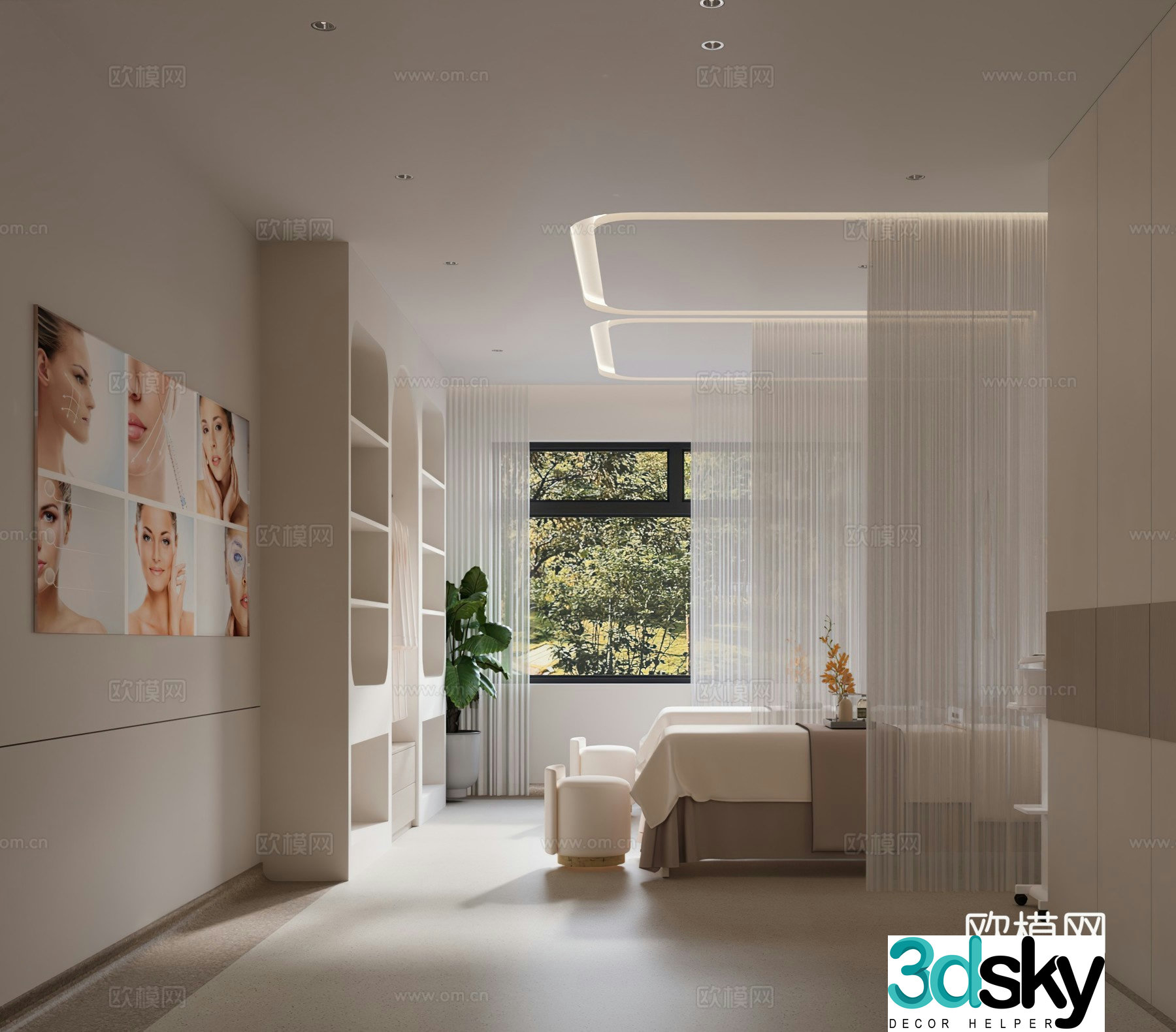Modern beauty 3d model