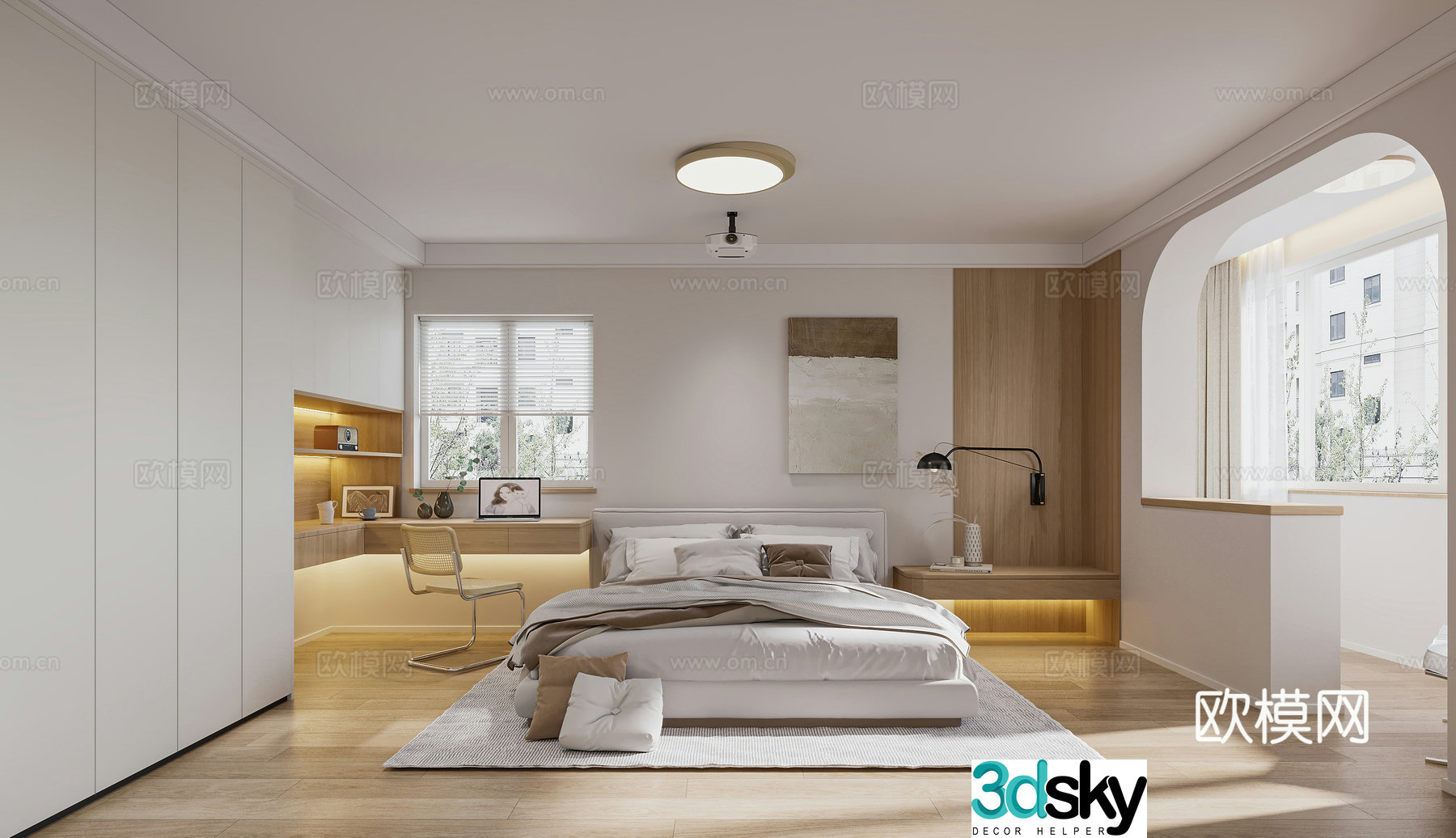 Modern bedroom 3d model