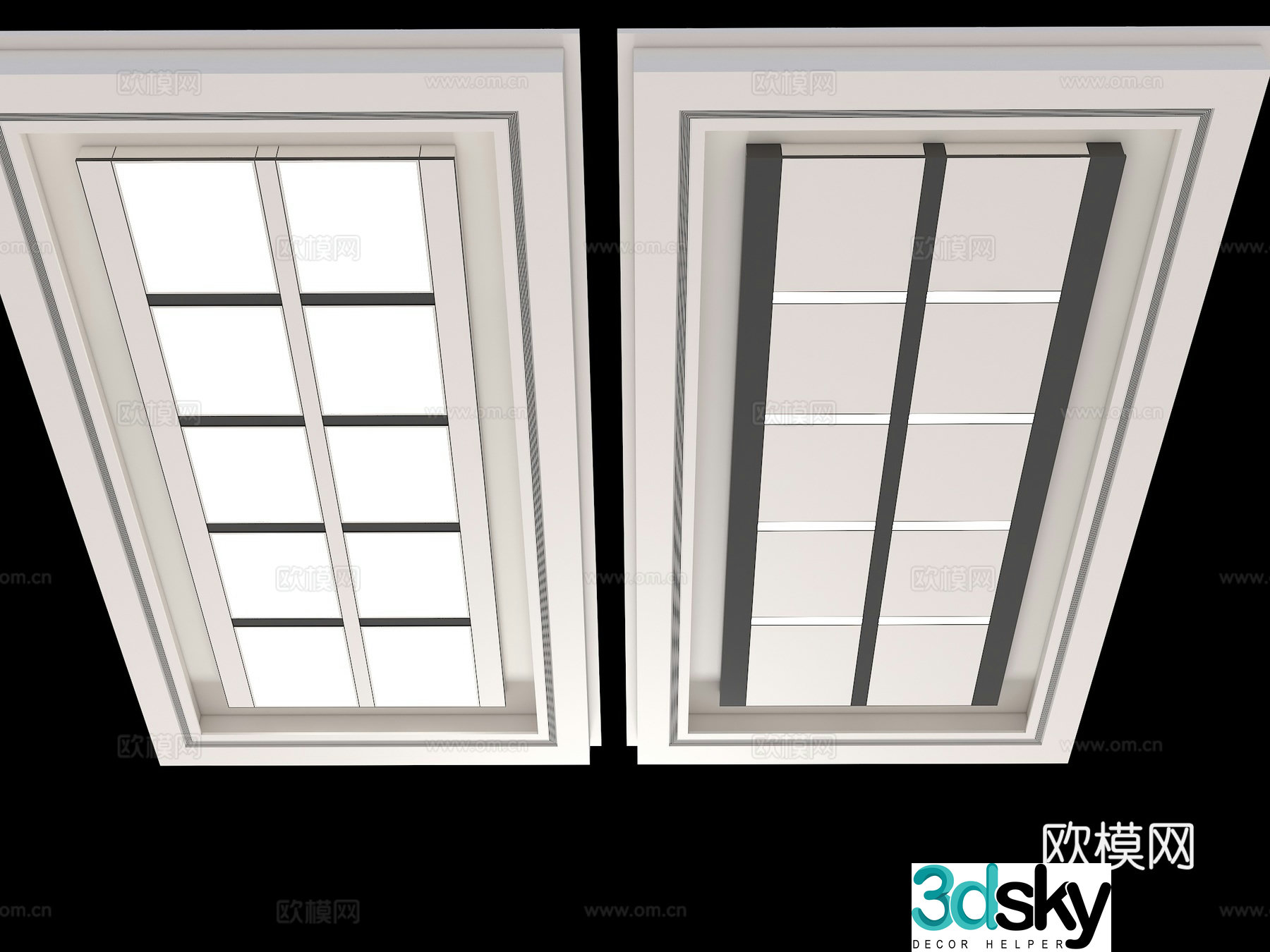 Modern ceiling Simple ceiling Conference room ceiling Public space ceiling Office space ceiling 3D model