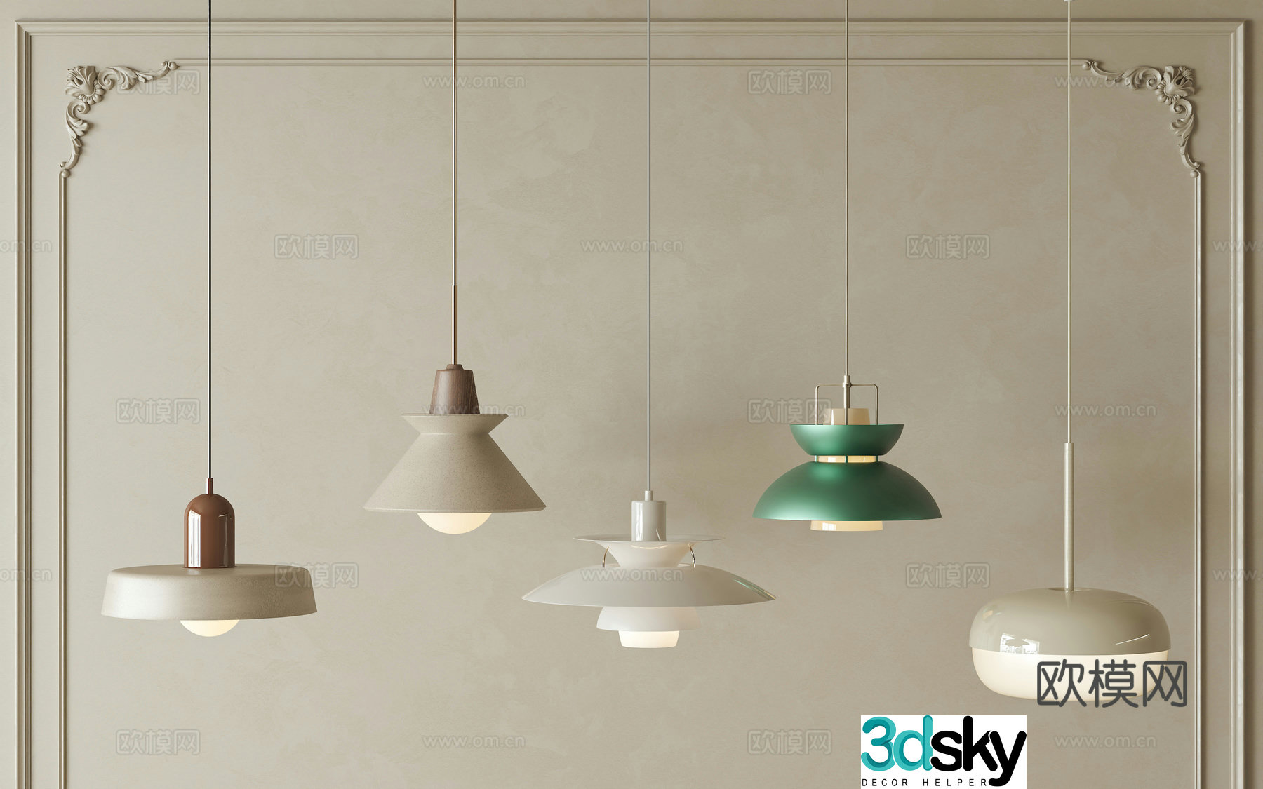 Modern Chandeliers Medium vintage chandeliers Restaurant Chandeliers Decorative Chandeliers 3D Model