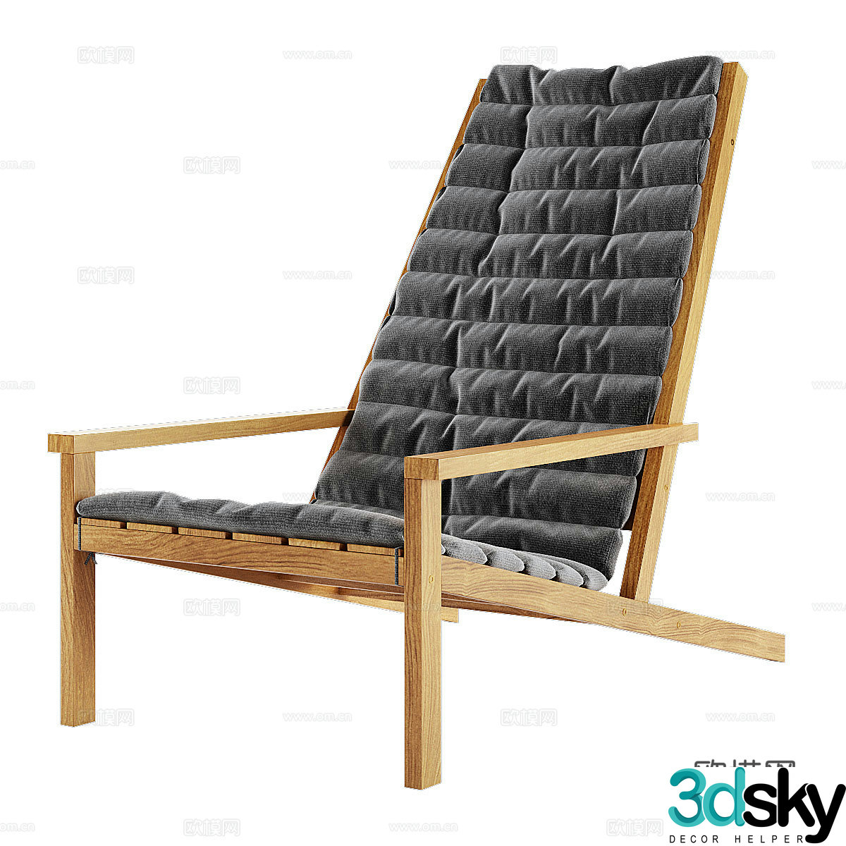 New Chinese casual chair 3D model